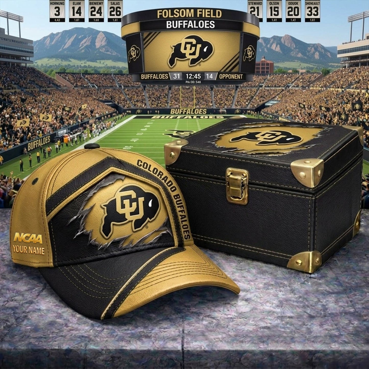 PREMIUM NCAA X CB CRACK CUSTOME HAT V3 NDT NHM 020626