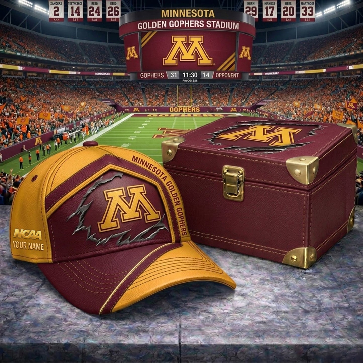 PREMIUM NCAA X MGG CRACK CUSTOME HAT V3 NDT NHM 020626
