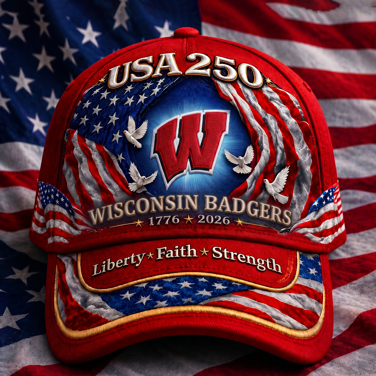 PREMIUM NCAA x WB 250 Years Anniversary Of Freedom Cap 290626