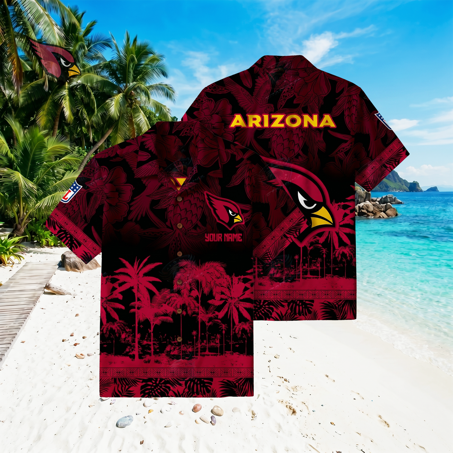 PREMIUM NFL X AC Floral With Parrots Hawaiian Shirt NDT VHM 060526