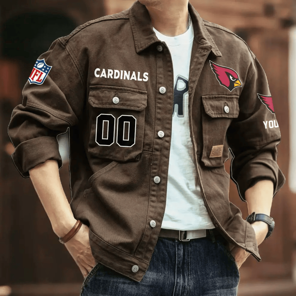 PREMIUM NFL X AC Men's Denim Autumn Jackets NDT VHM 090626