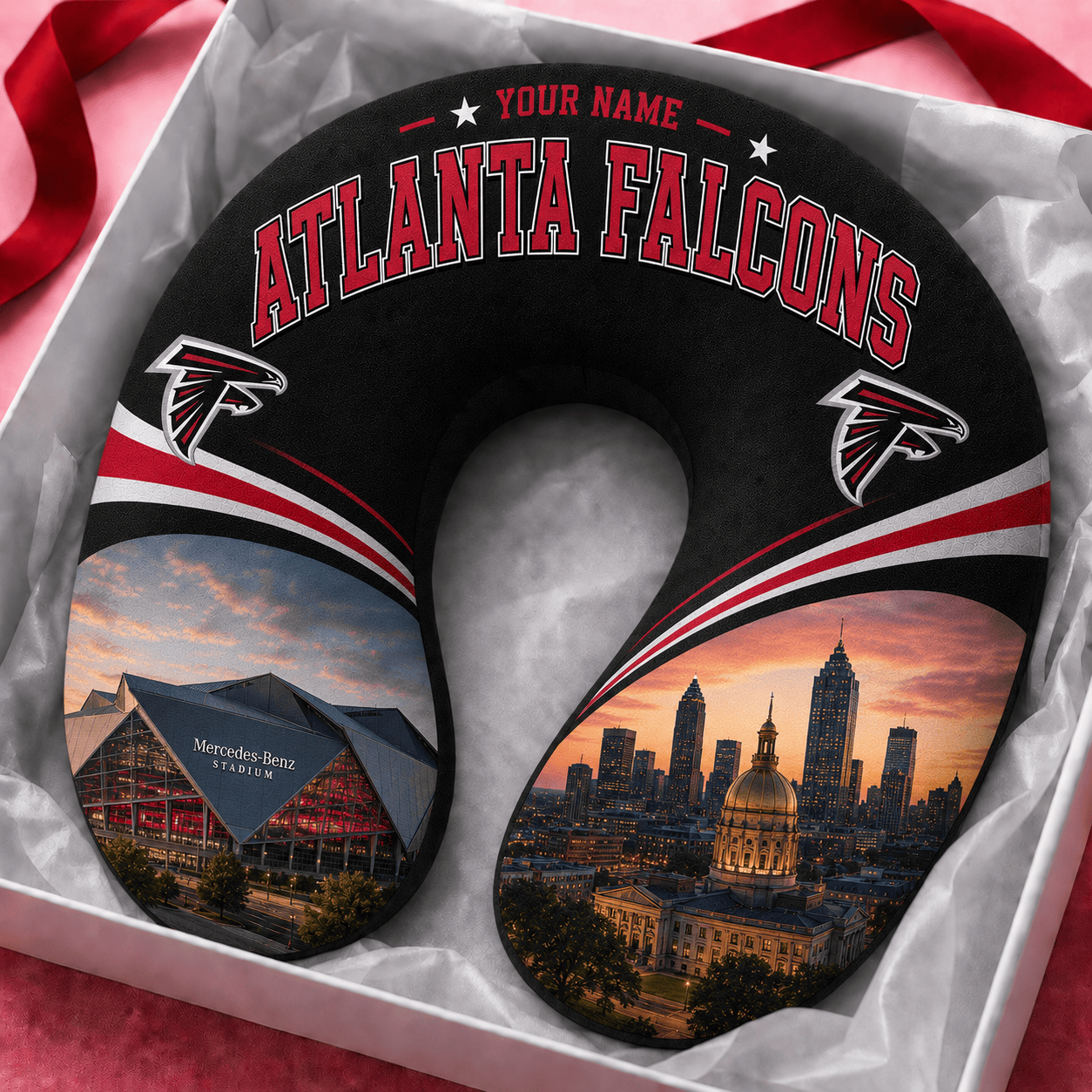 PREMIUM NFL X AF Special New Neck Pillow Custom Name 100626
