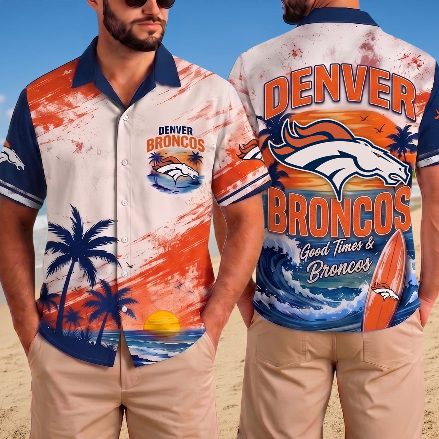 PREMIUM NFL X DEN LUXURY BEACH VIBES TEAM HAWAIIAN SHIRT 020726