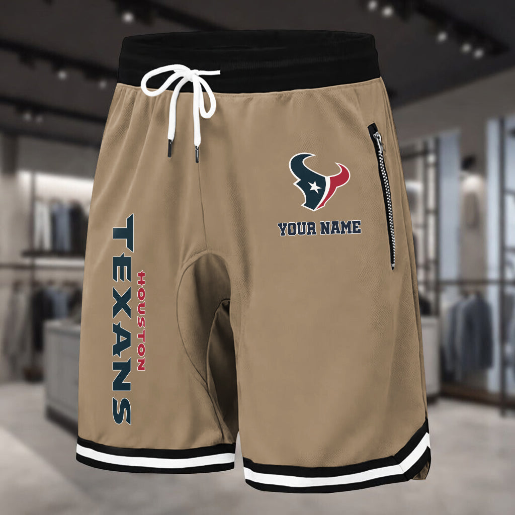 PREMIUM NFL X HOU Summer Fitness Breathable Basketball Shorts NDT LVH 230426