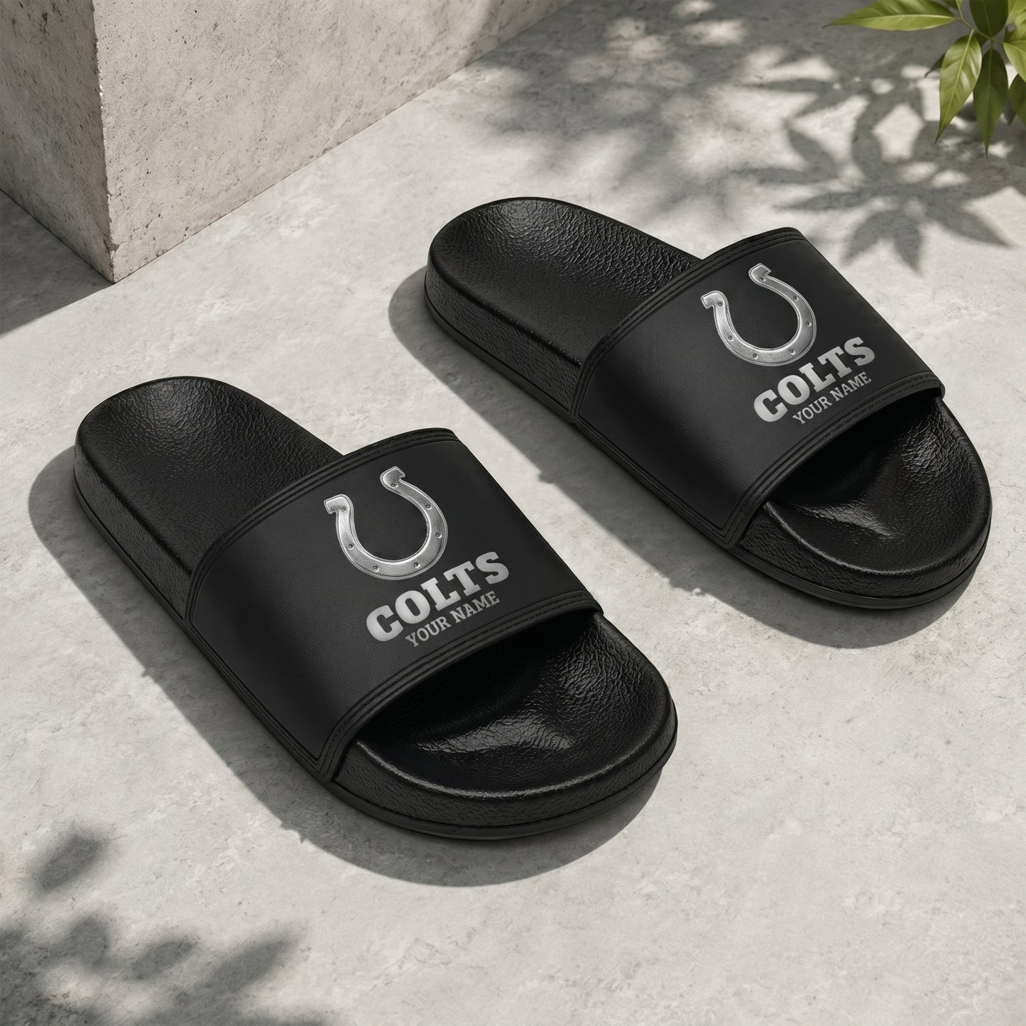 PREMIUM NFL X IC New Black Slippers All Size Custom Name FOR SUMMER HOLIDAY NDT VHM 160626