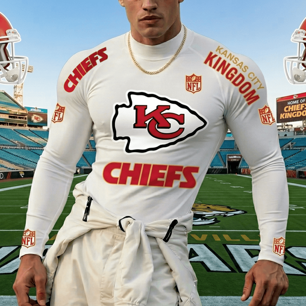 PREMIUM NFL X KCC High Neck Long Sleeved Sports NDT LVH 280526