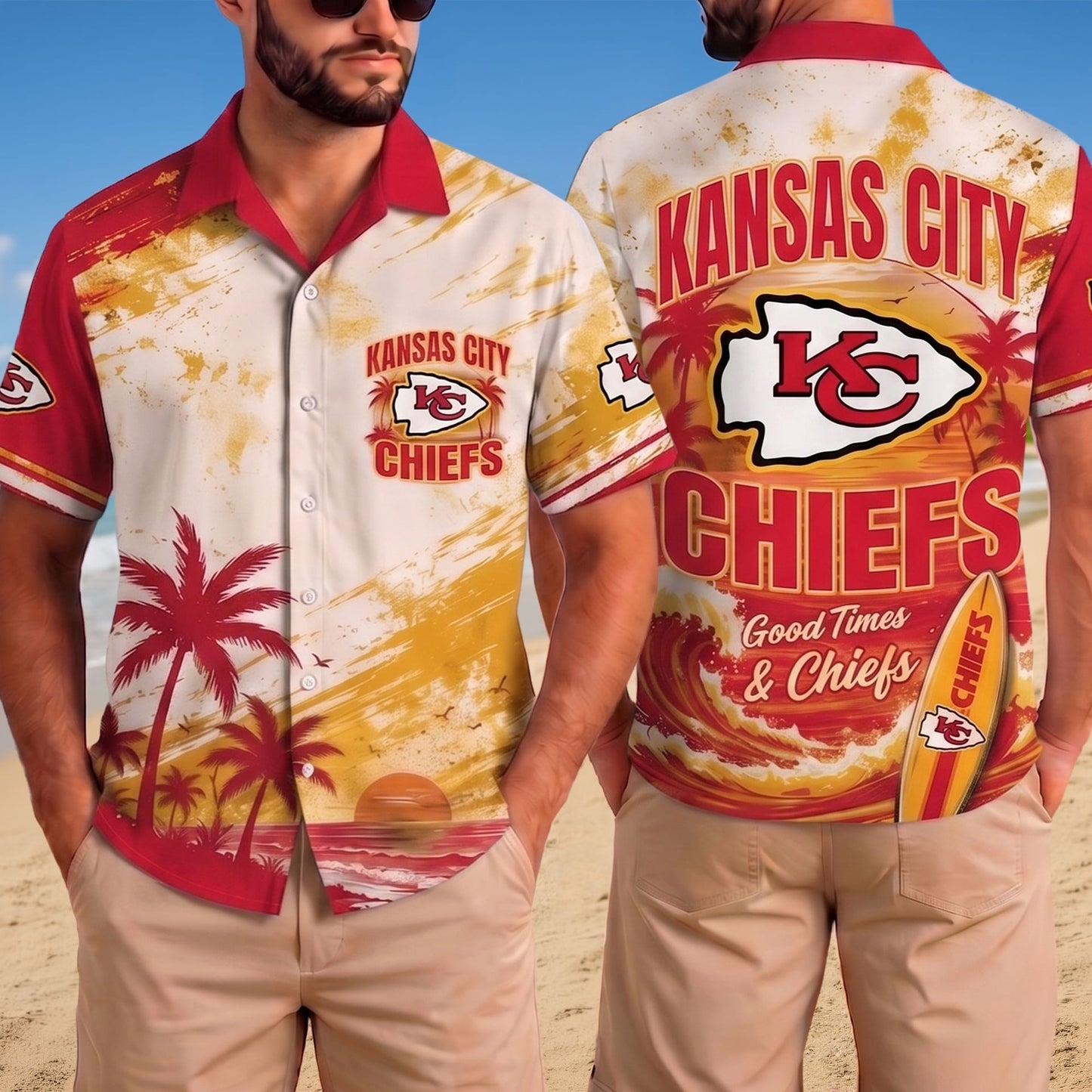 PREMIUM NFL X KCC LUXURY BEACH VIBES TEAM HAWAIIAN SHIRT 020726