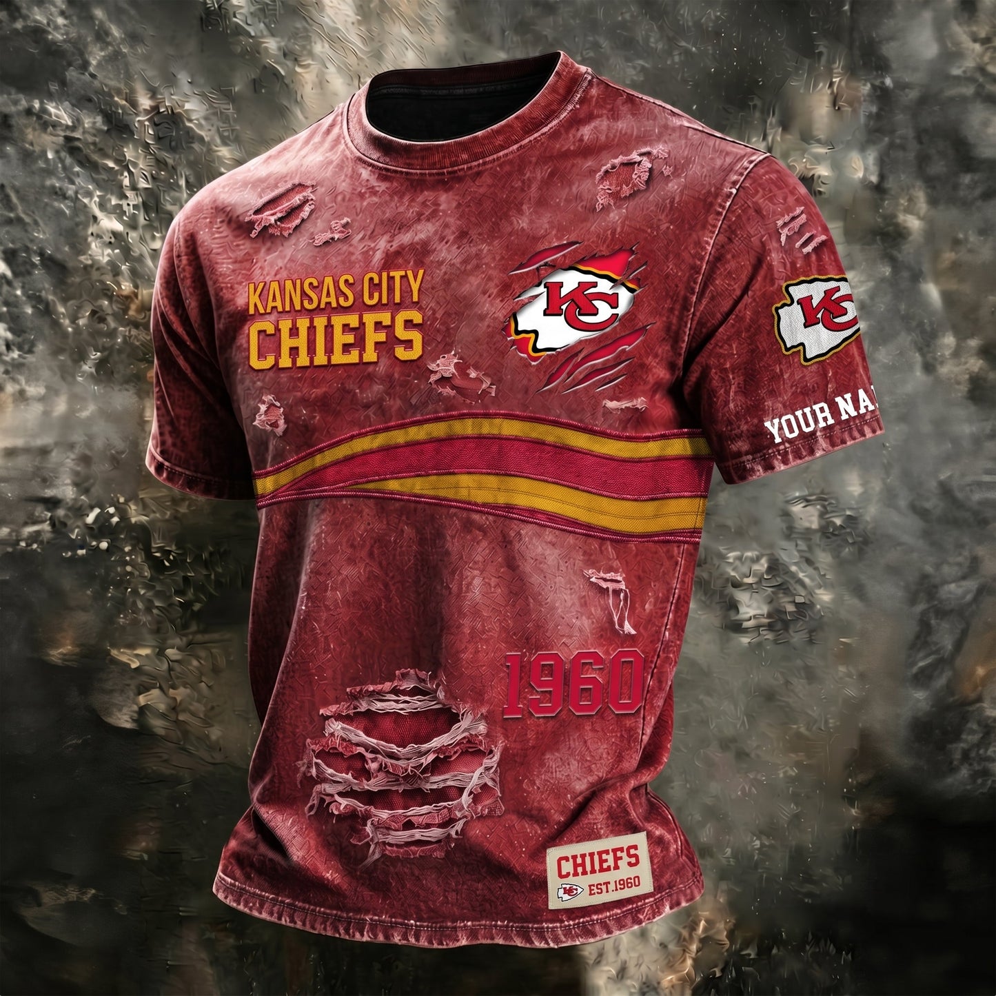 PREMIUM NFL X KCC Streetwear & Edgy CUSTOME NAME SHIRT 120626