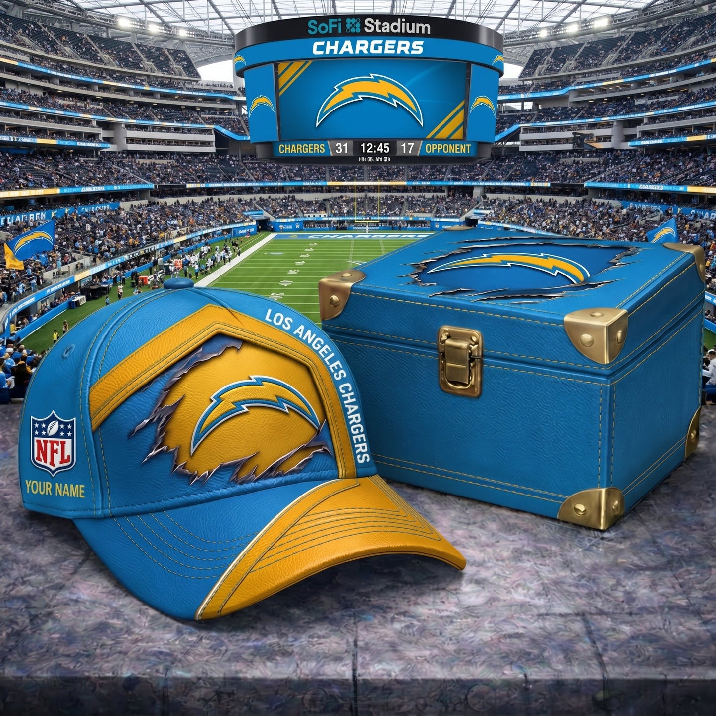 PREMIUM NFL X LAC CRACK CUSTOME NAME HAT LIMITED EDITIONS NDT VHM 220426