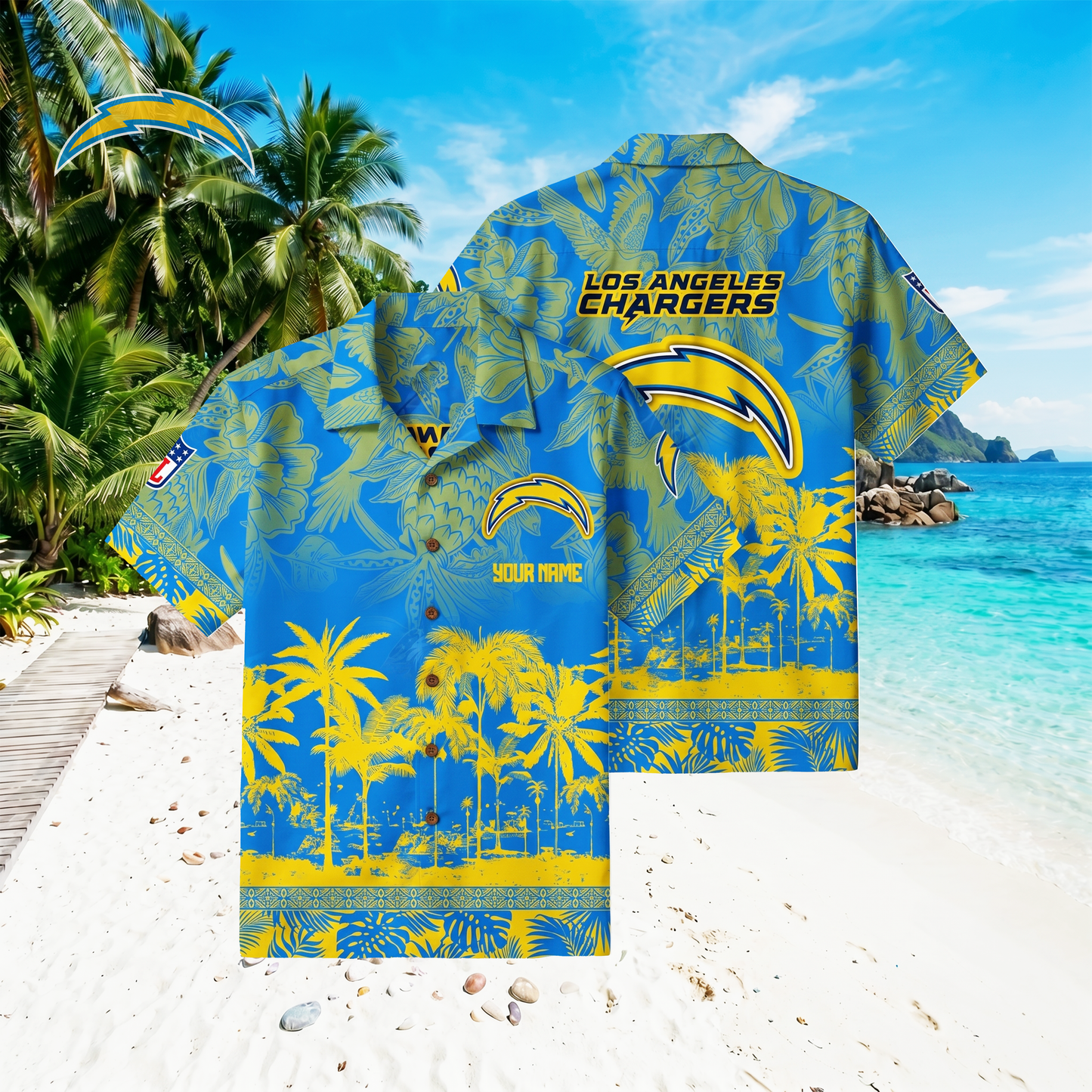 PREMIUM NFL X LAC Floral With Parrots Hawaiian Shirt NDT VHM 060526