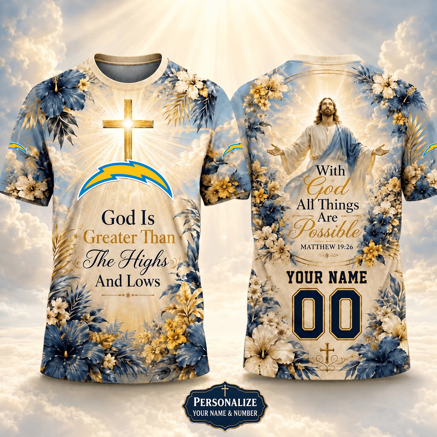 PREMIUM NFL X LAC GOD BLEES TO ME Personalized T-Shirt FOR SUMMER HOLIDAY 150626