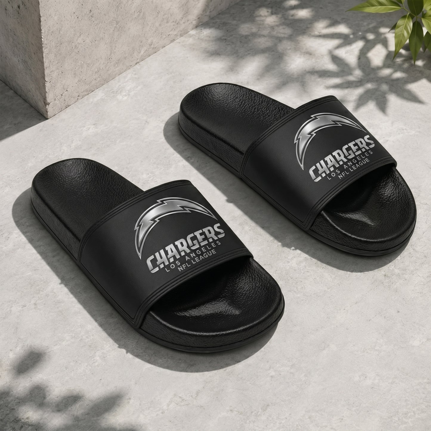 PREMIUM NFL X LAC New Black Slippers All Size Custom Name FOR SUMMER HOLIDAY NDT VHM 160626