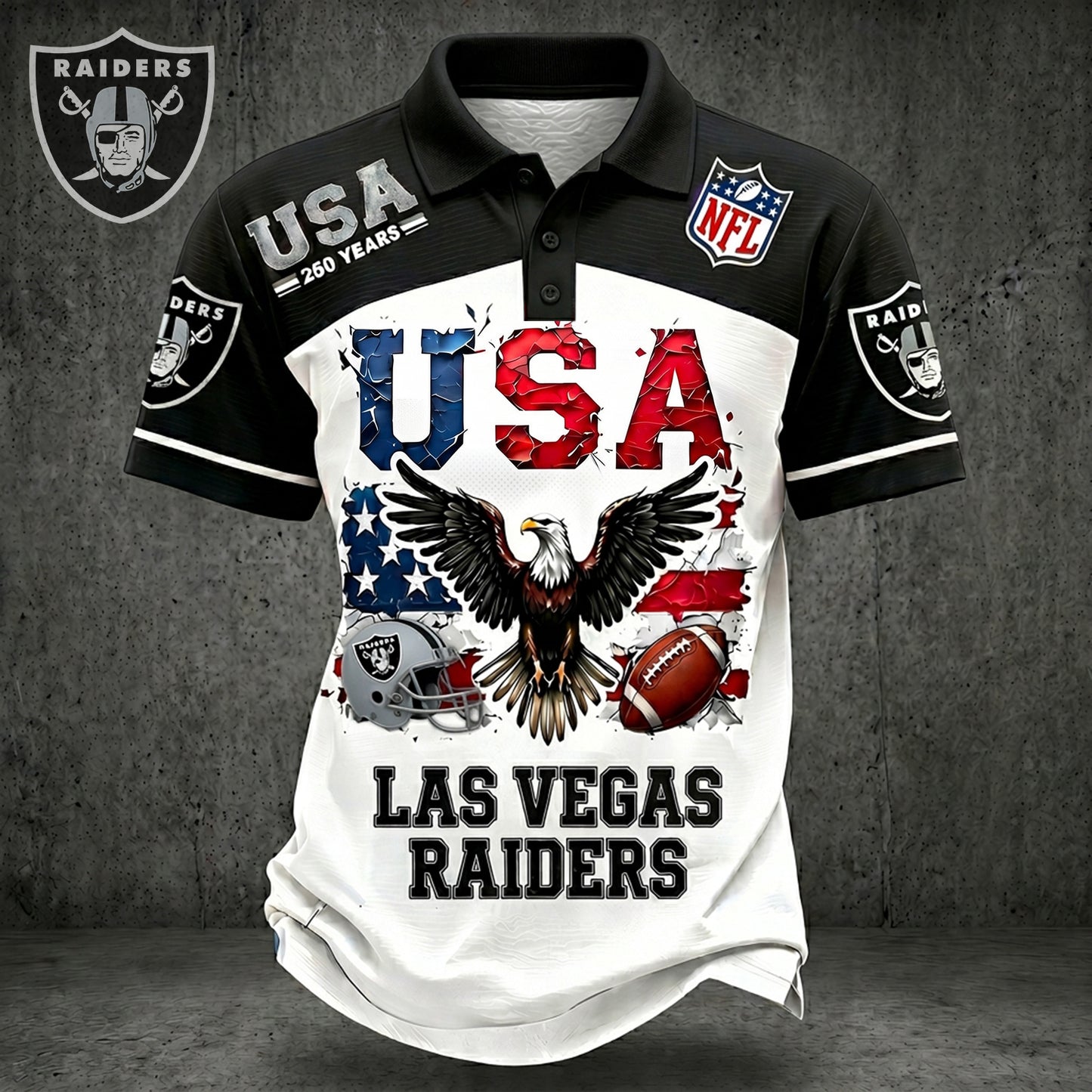 PREMIUM NFL X LV 250TH Anniversary LUXURY POLO Shirt Shirt 170626