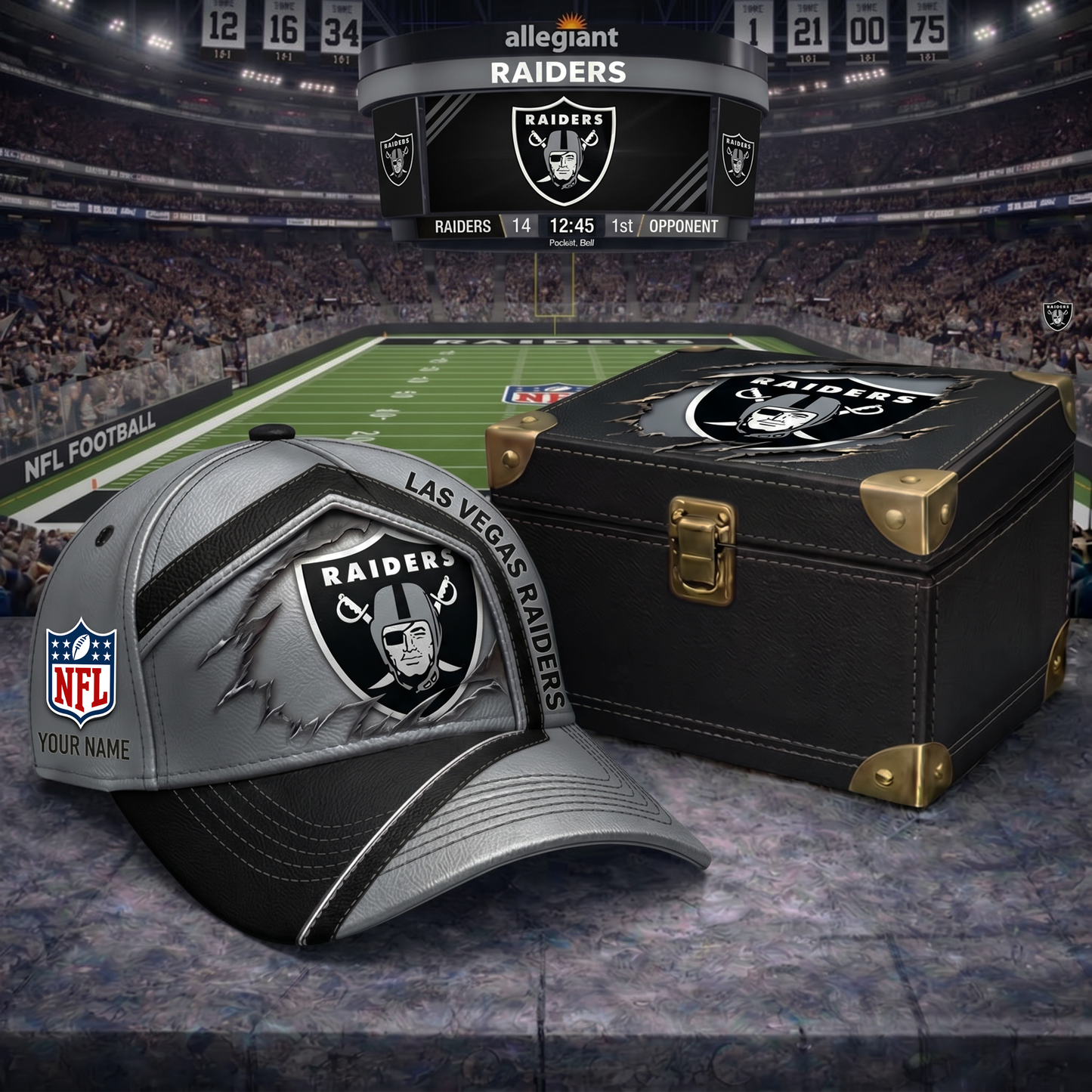 PREMIUM NFL X LVR CRACK CUSTOME NAME HAT LIMITED EDITIONS NDT VHM 220426