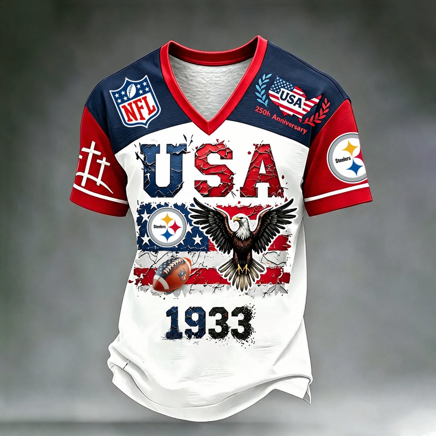 PREMIUM NFL X PIT LUXURY V-Neck T- Shirt V3 130626