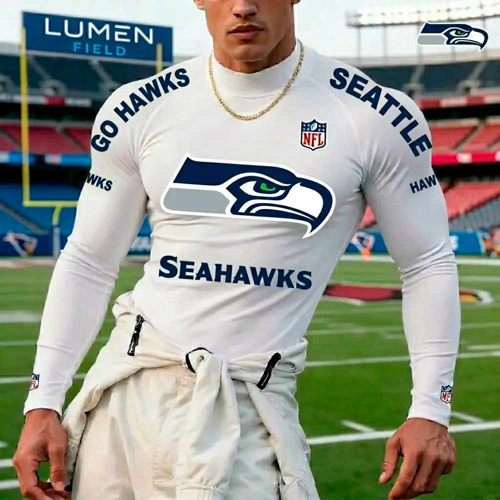 PREMIUM NFL X SEA High Neck Long Sleeved Sports NDT LVH 280526