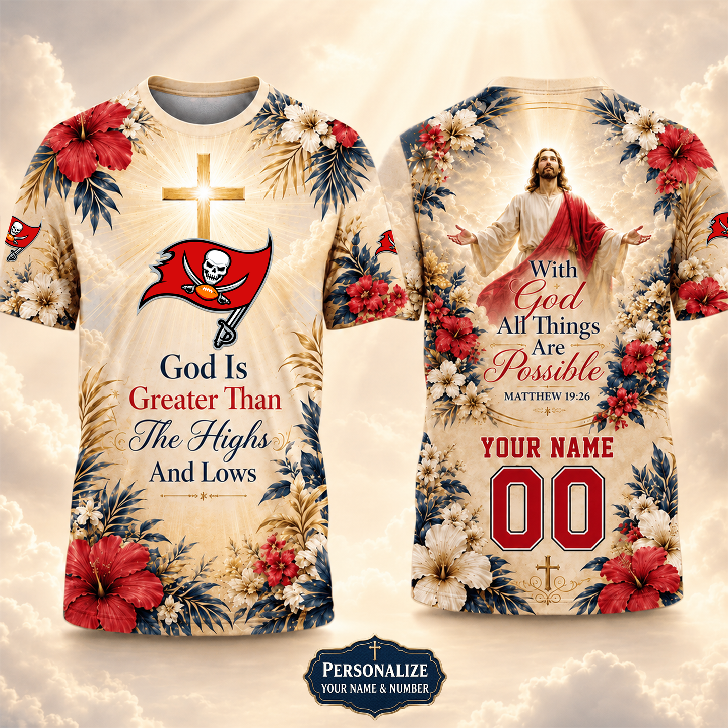 PREMIUM NFL X TBB GOD BLEES TO ME Personalized T-Shirt FOR SUMMER HOLIDAY 150626