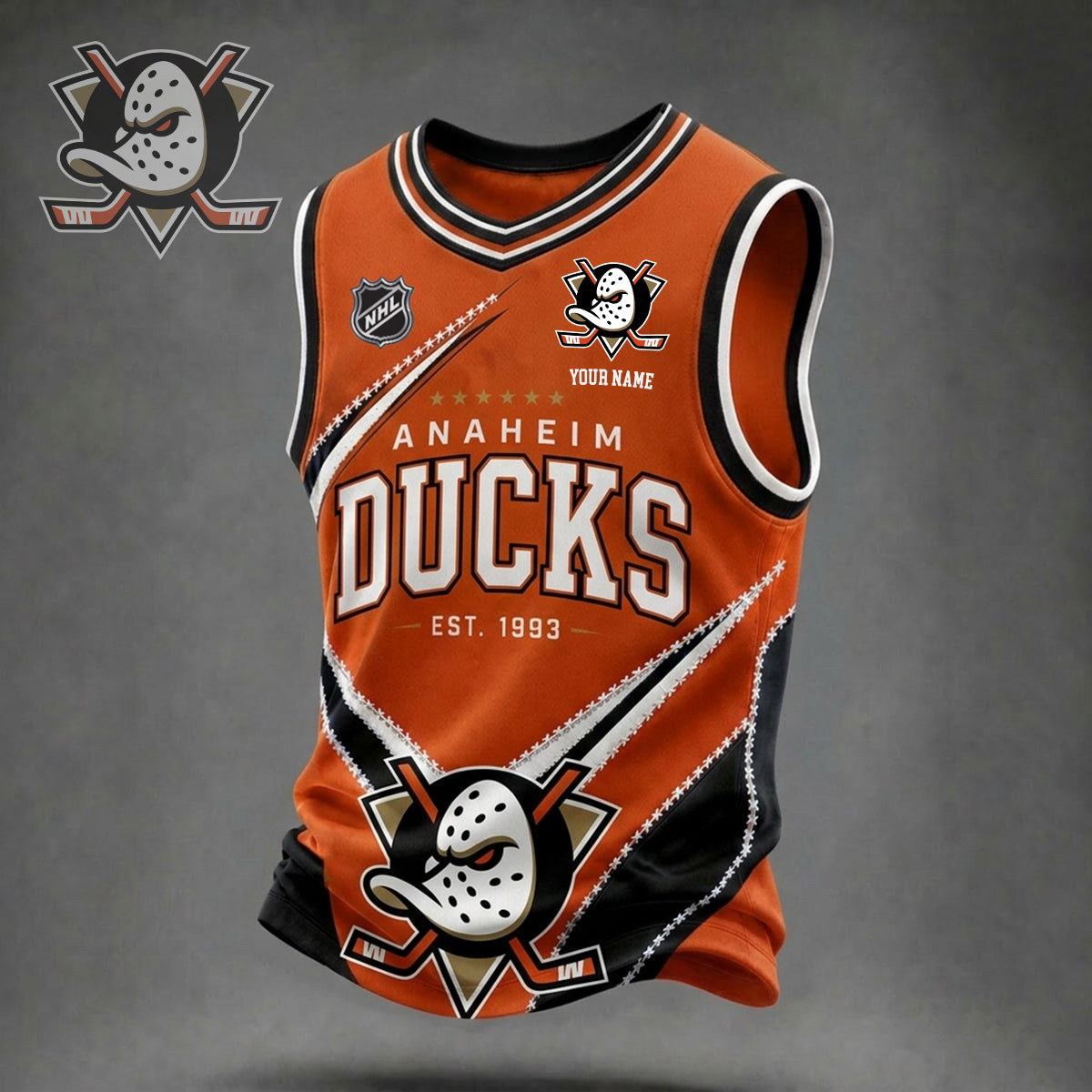 PREMIUM NHL X AD Game Day V-Neck Tank Top Custome Shirt NDT NHM 060626