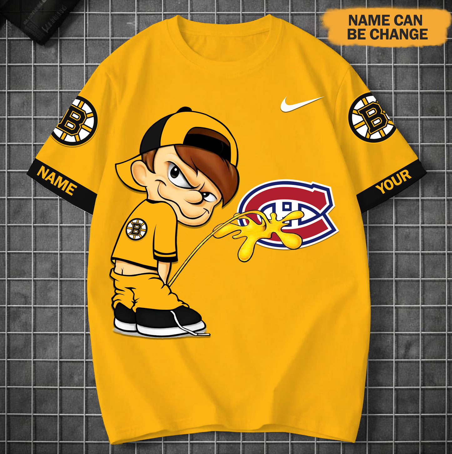 PREMIUM NHL X BB Funny Peeing Boy New Tshirt Custom Name NDT VHM 160426