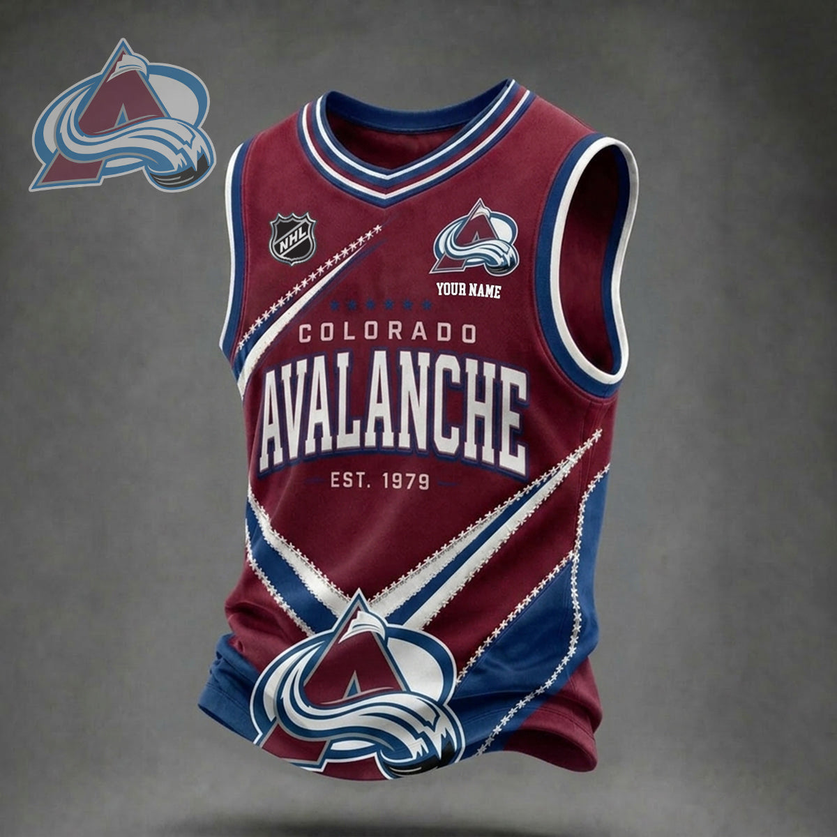 PREMIUM NHL X CA Game Day V-Neck Tank Top Custome Shirt NDT NHM 060626
