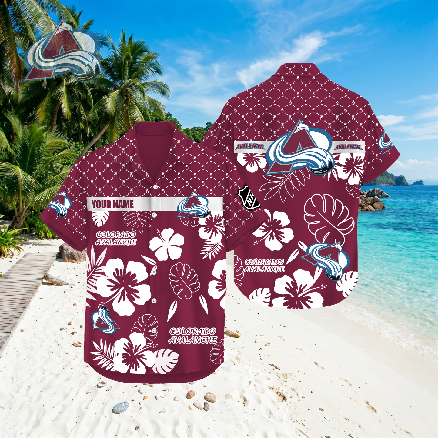 PREMIUM NHL X CA Hawaiian Shirt Custom Name For Summer Holiday NDT VHM 270426