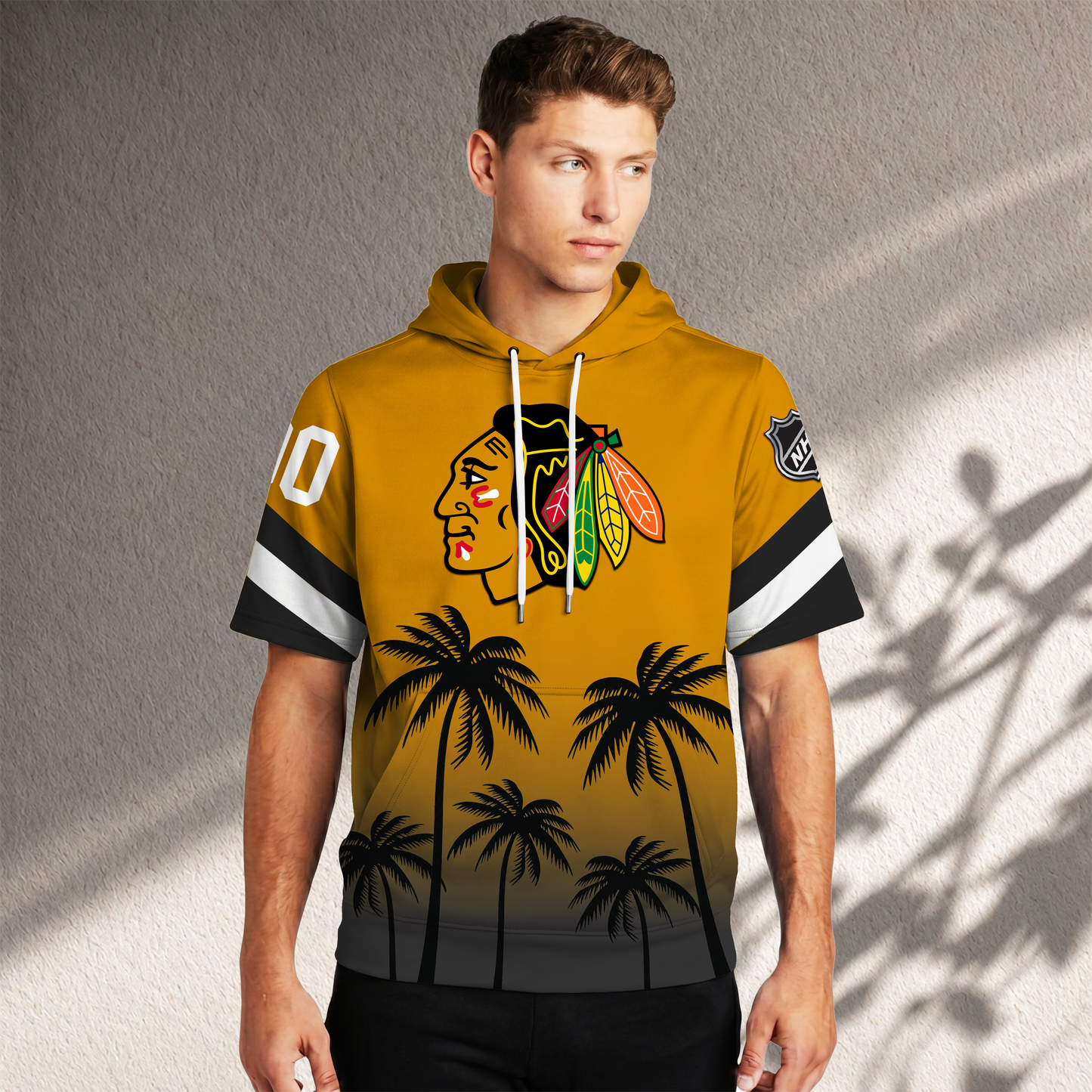 PREMIUM NHL X CB Short Sleeve Hoodie T-Shirt FOR SUMMER HOLIDAY NDT VHM 160526