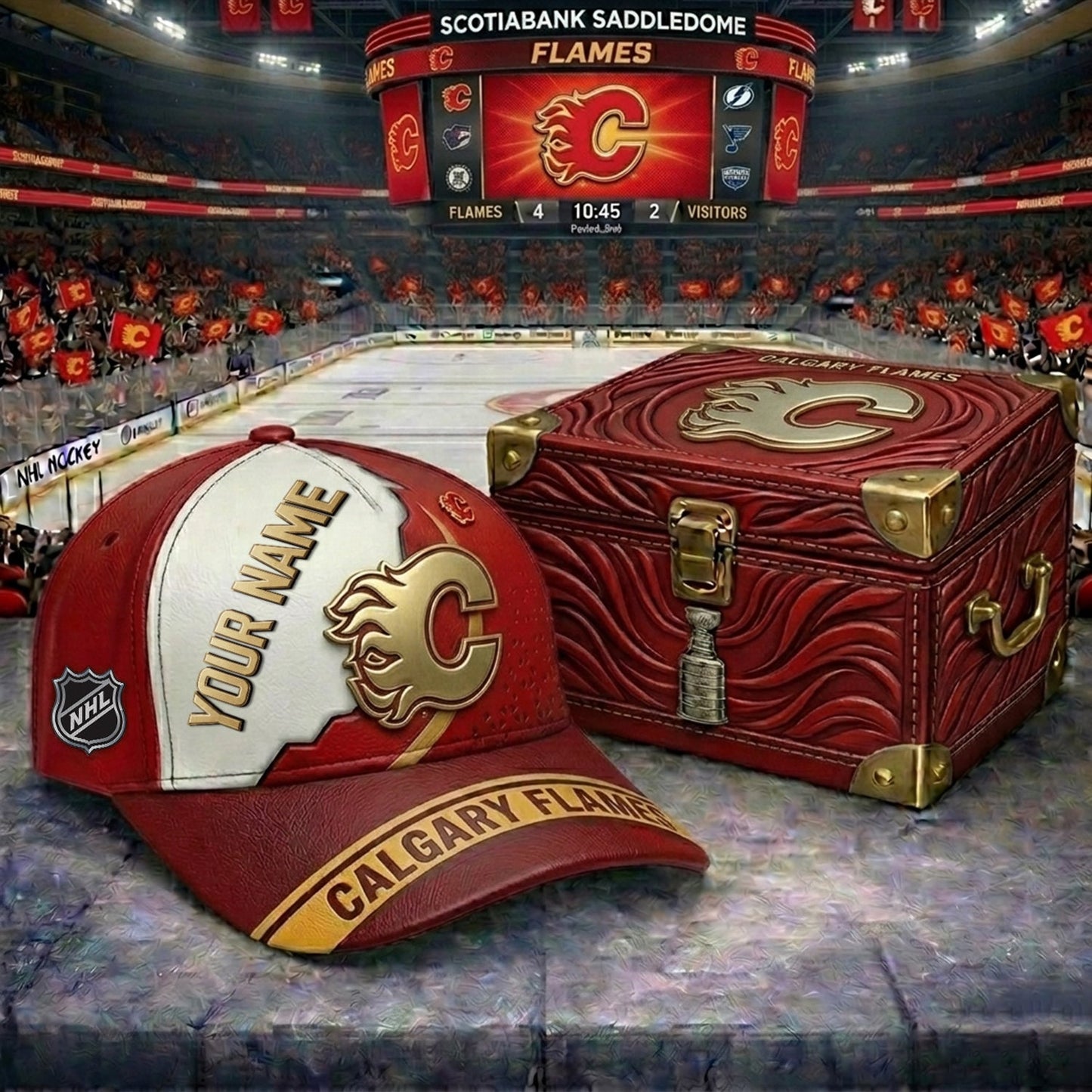 PREMIUM NHL X CF CRACK CUSTOM NAME V4 HAT NDT NHM 200426