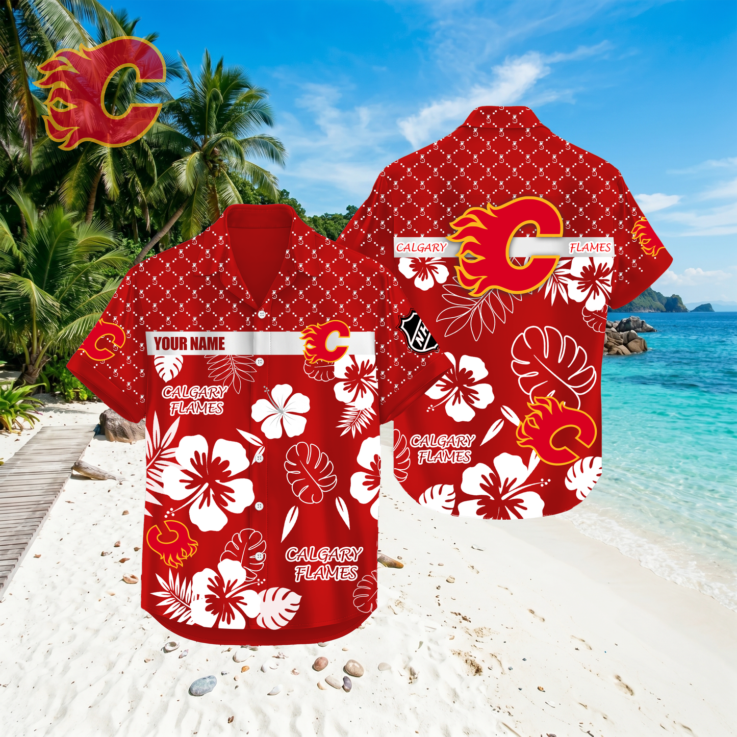 PREMIUM NHL X CF Hawaiian Shirt Custom Name For Summer Holiday NDT VHM 270426