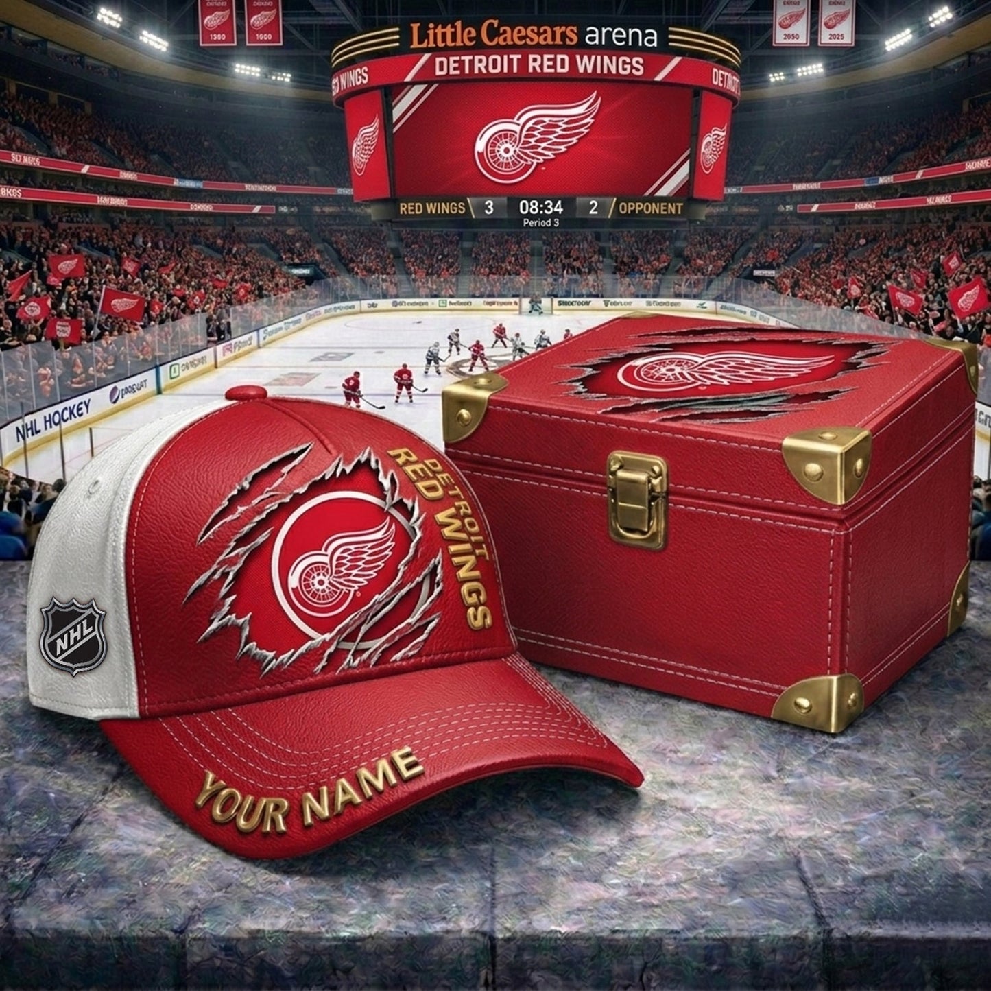 PREMIUM NHL X DRW CRACK CUSTOM NAME HAT NDT NHM 160426