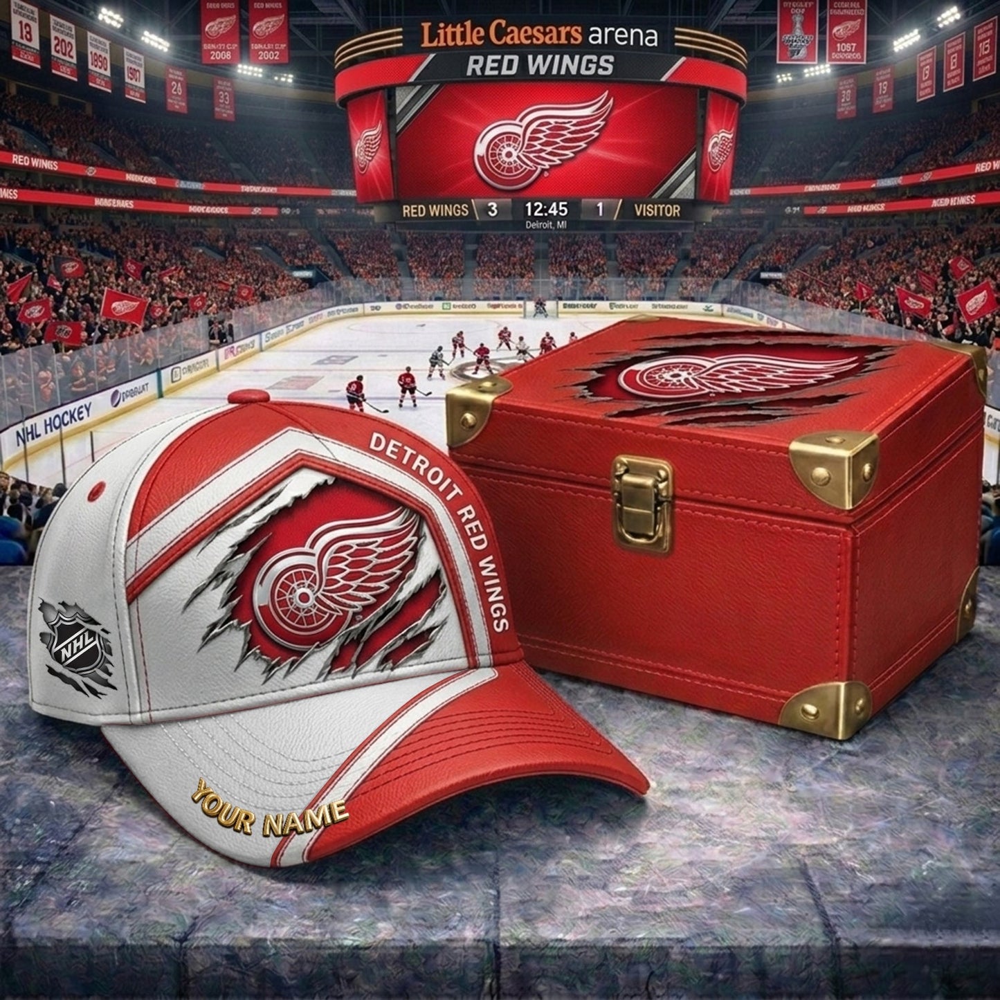 PREMIUM NHL X DRW CRACK CUSTOM NAME V3 PLUS HAT NDT NHM 210426