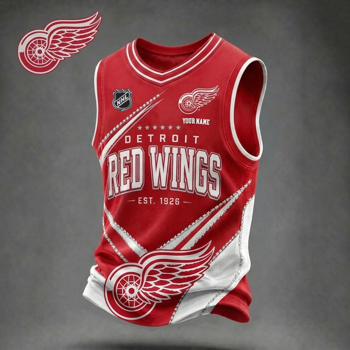 PREMIUM NHL X DRW Game Day V-Neck Tank Top Custome Shirt NDT NHM 060626