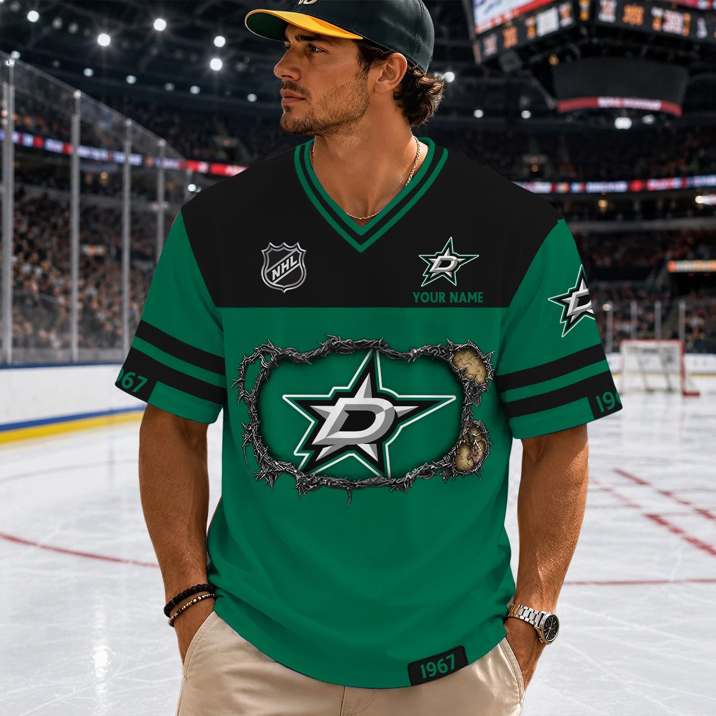 PREMIUM NHL X DS Streetwear V-neck Shirt Custom Gifts For Fan NDT NHM 290526