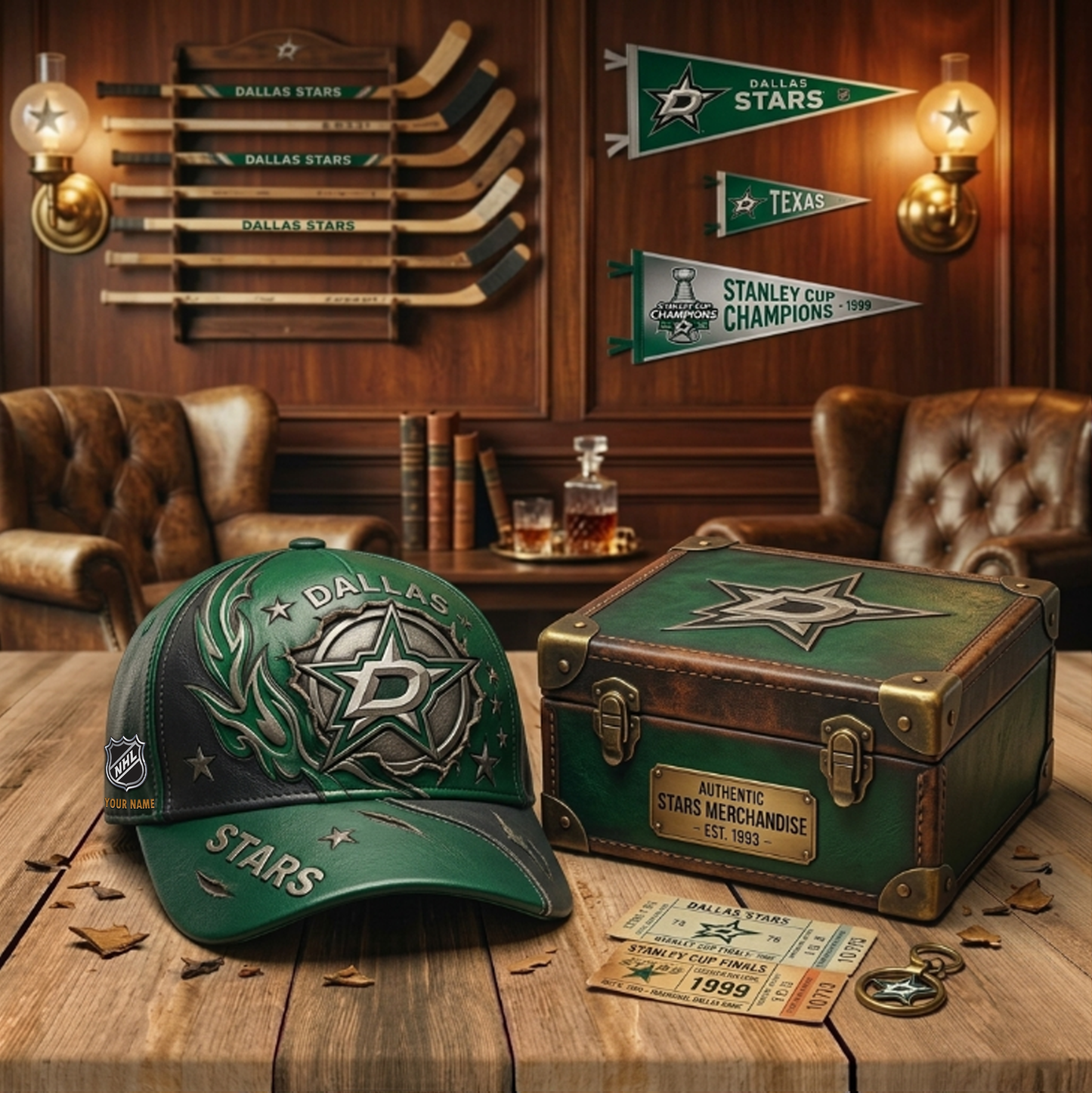 PREMIUM NHL X DS VINTAGE CUSTOME NAME HAT NDT VHM 180426