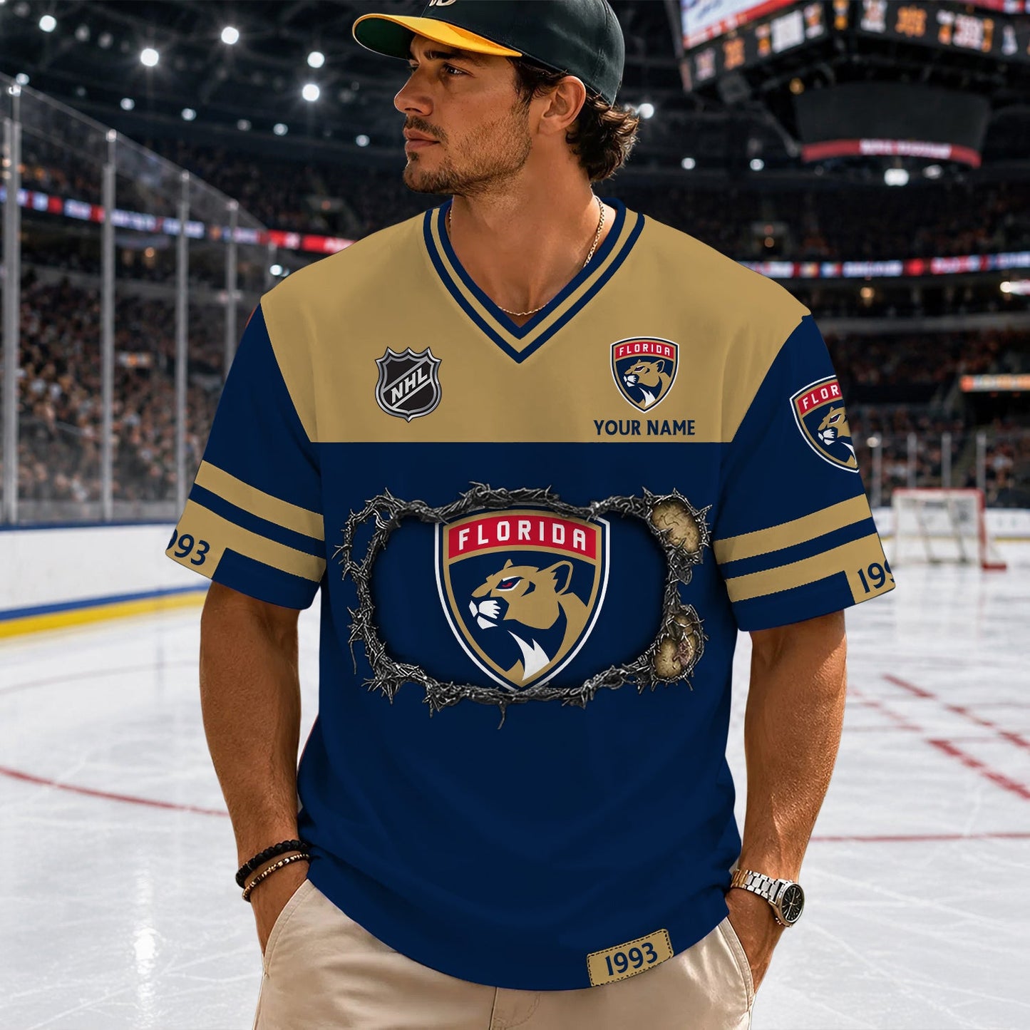 PREMIUM NHL X FP Streetwear V-neck Shirt Custom Gifts For Fan NDT NHM 290526