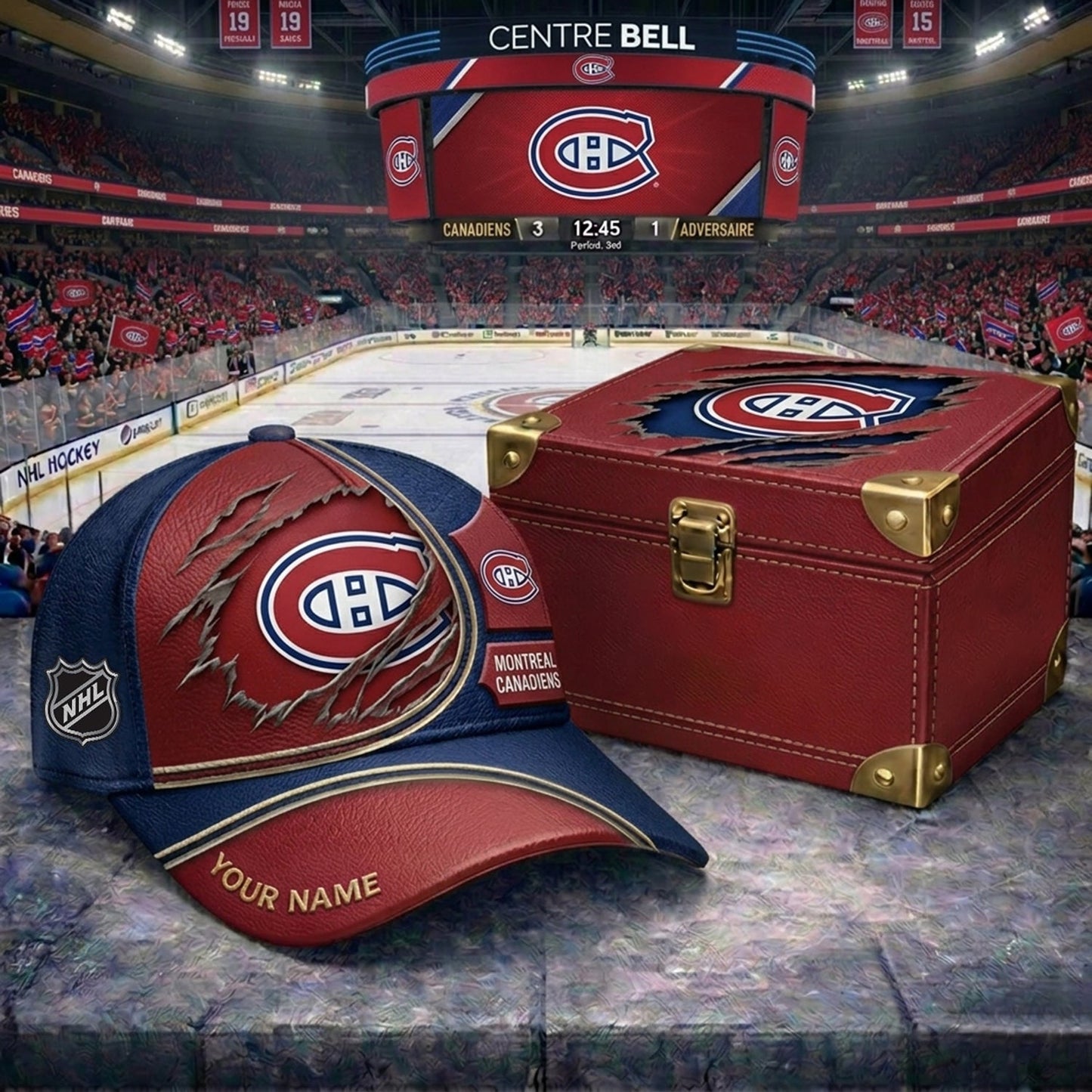 PREMIUM NHL X MC CRACK CUSTOM NAME HAT V300 NDT NHM 150526