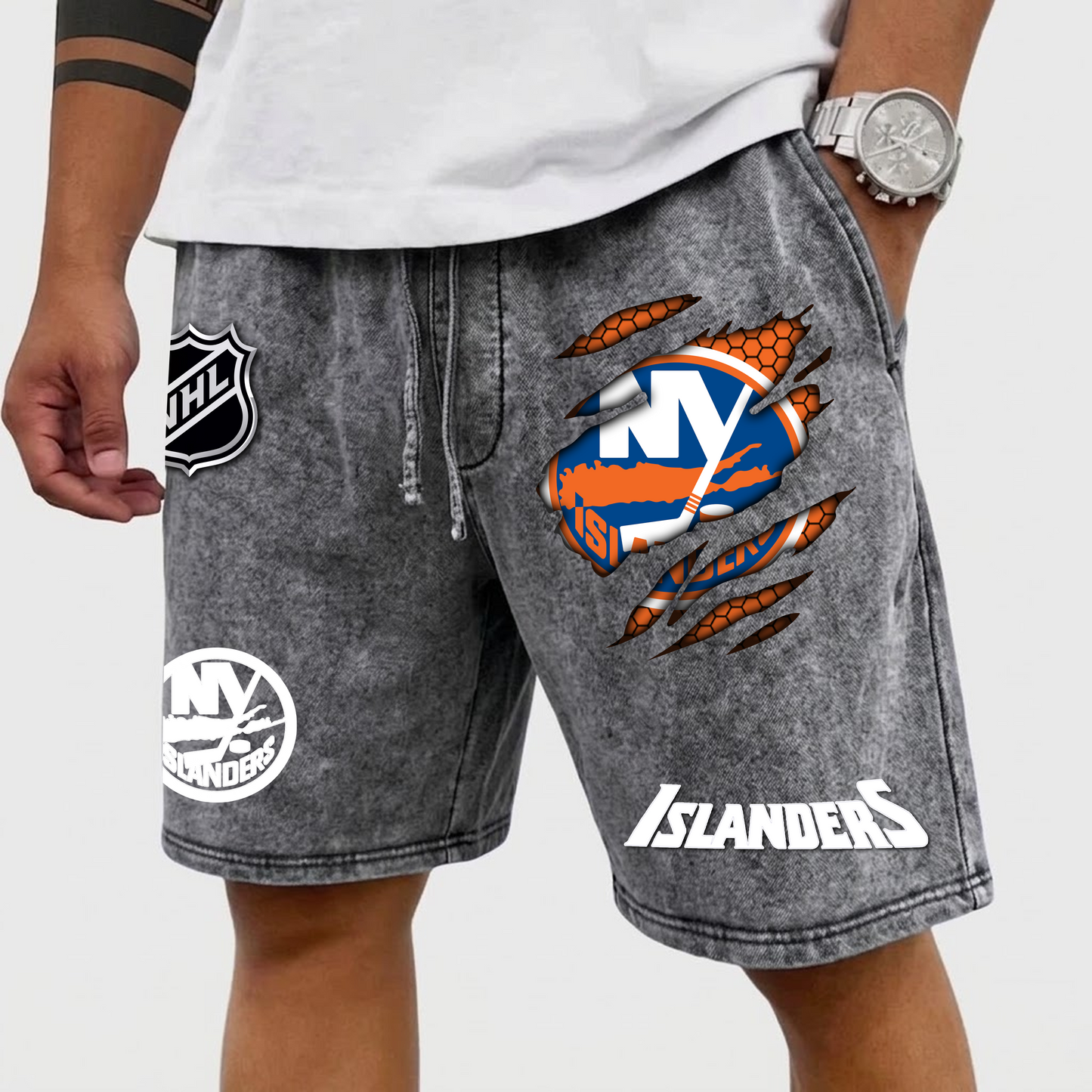 PREMIUM NHL X NYI WASH SHORTS FOR SUMMER HOLIDAY NDT VHM 070426 3