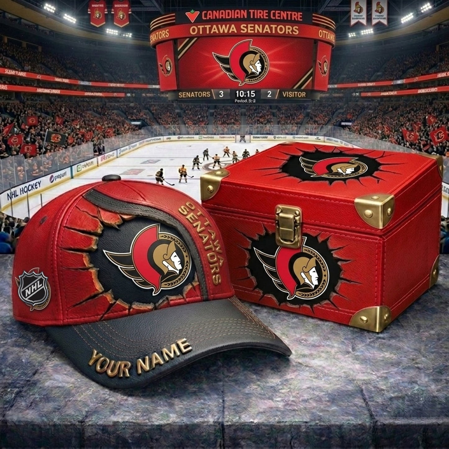 PREMIUM NHL X OS CRACK CUSTOM NAME HAT NDT NHM 140426