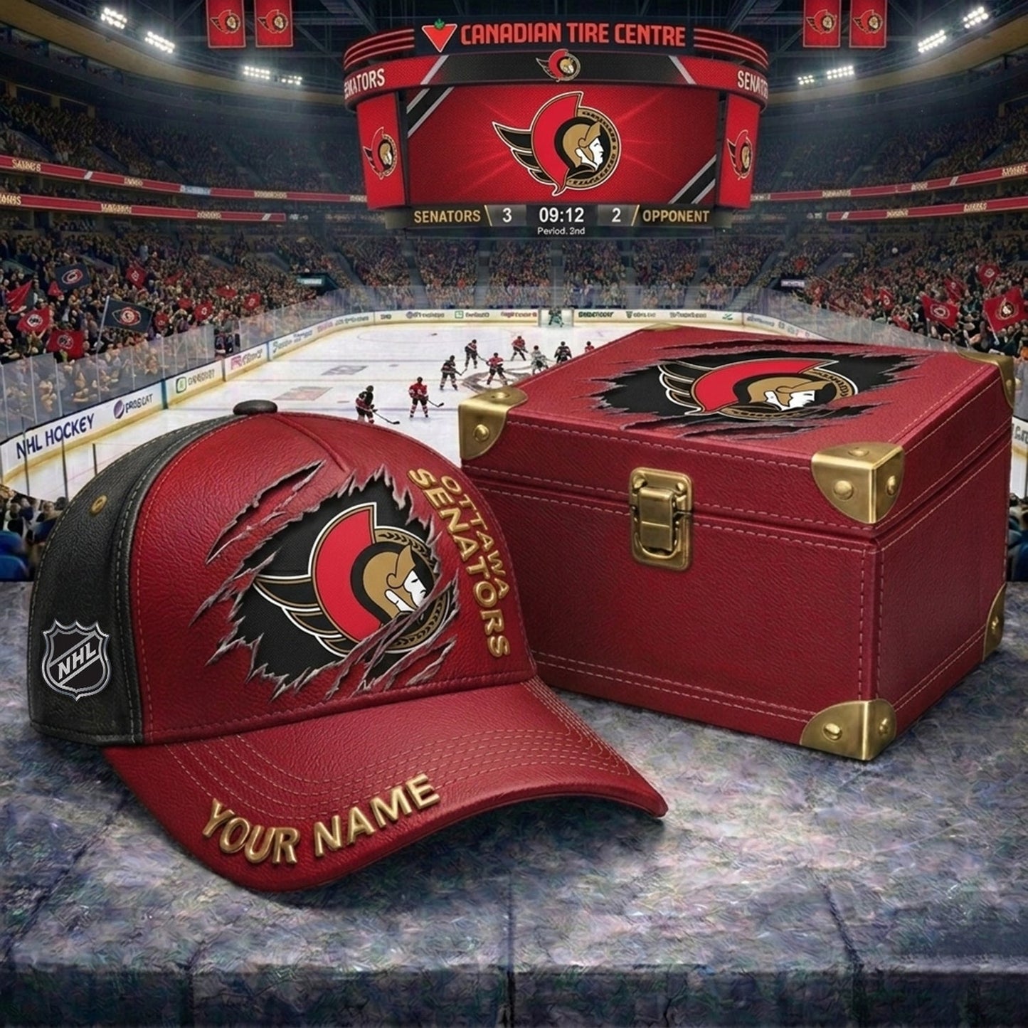PREMIUM NHL X OS CRACK CUSTOM NAME HAT NDT NHM 160426
