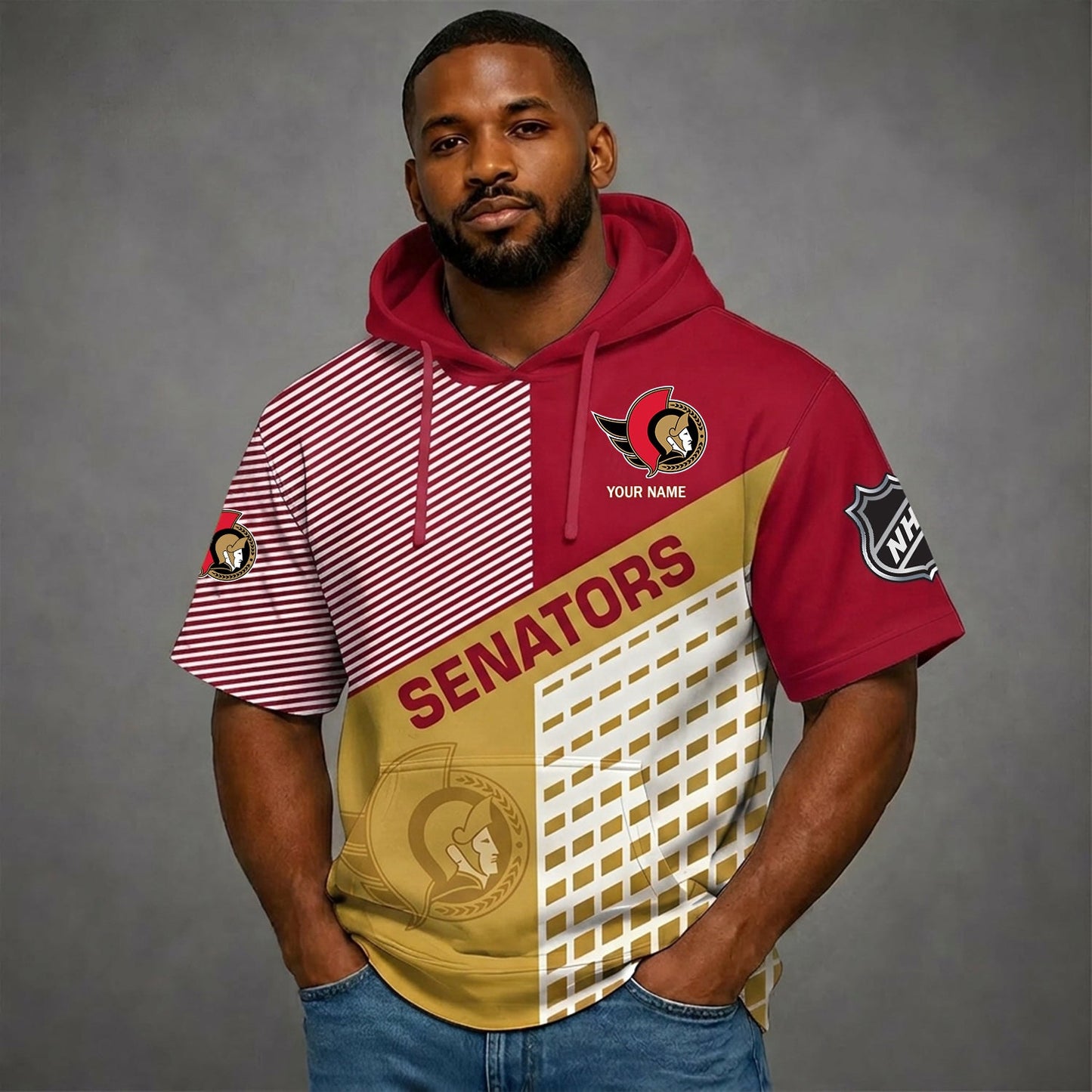 PREMIUM NHL X OS Short Sleeve Hoodie SHIRT FOR SUMMER HOLIDAY V3 NDT NHM 180526