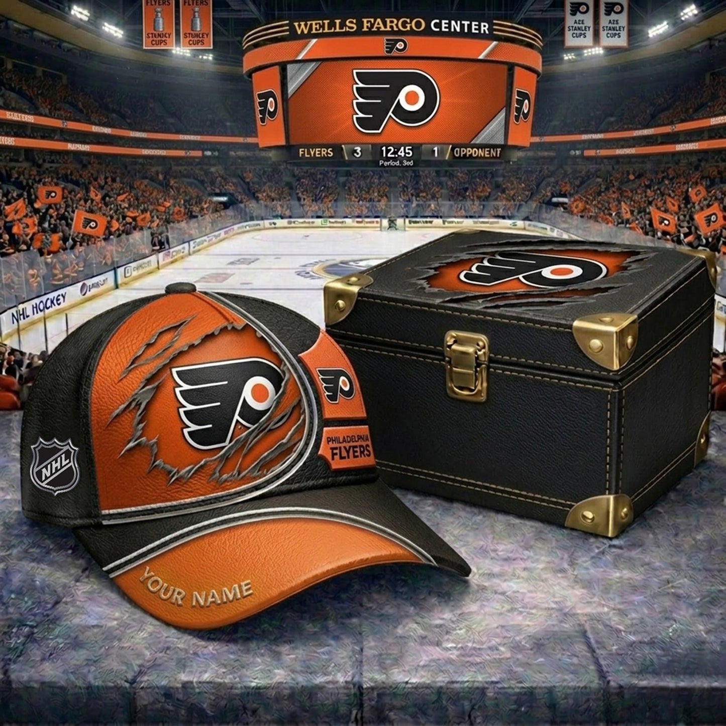 PREMIUM NHL X PF CRACK CUSTOM NAME HAT V300 NDT NHM 150526