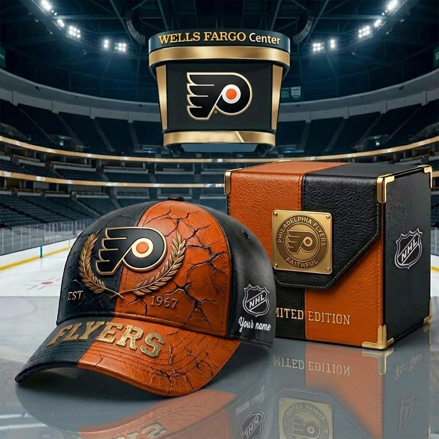 PREMIUM NHL X PF CRACK CUSTOM NAME V6 HAT NDT NHM 230426