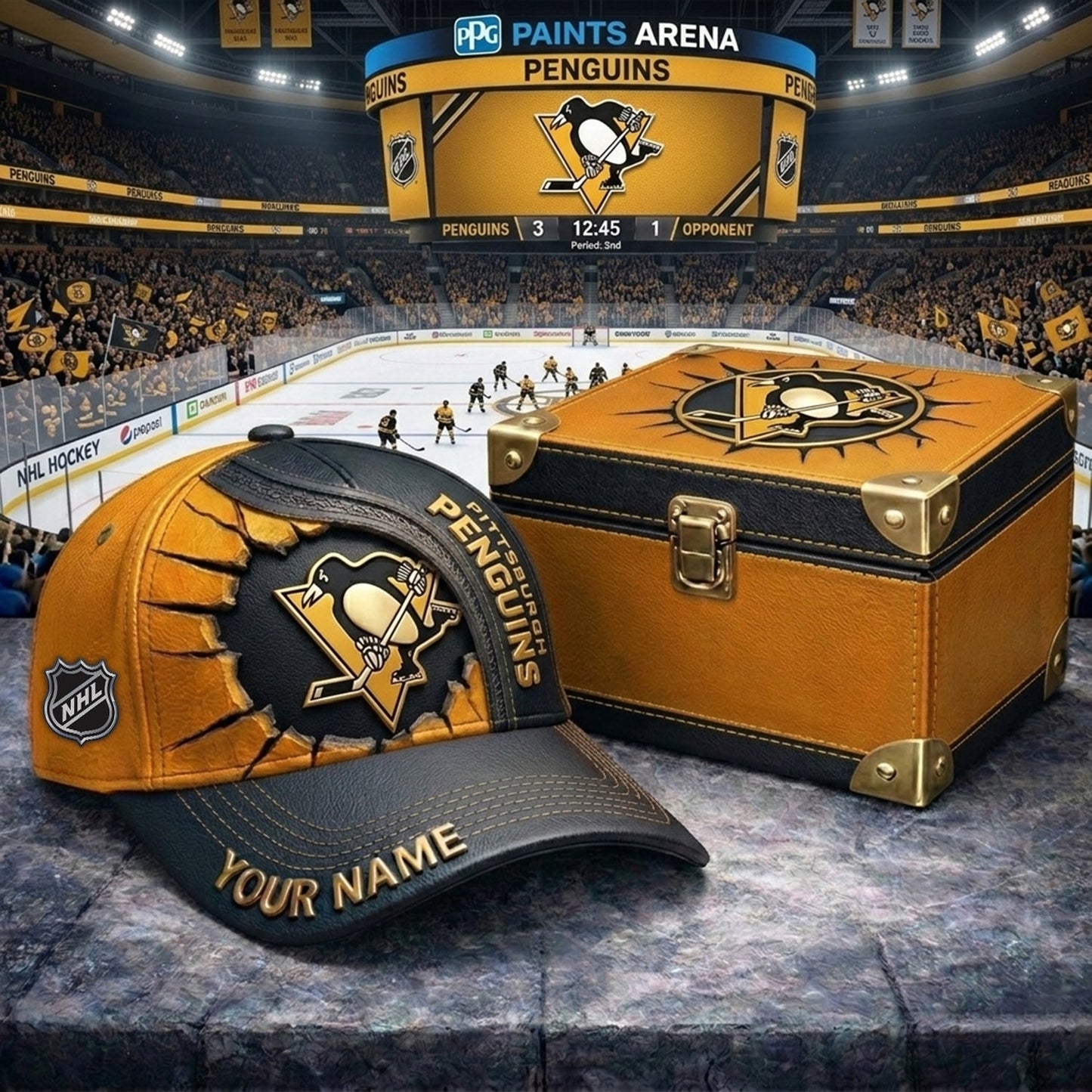 PREMIUM NHL X PP CRACK CUSTOM NAME HAT NDT NHM 140426