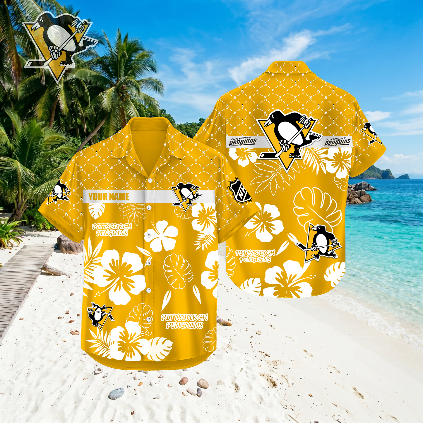 PREMIUM NHL X PP Hawaiian Shirt Custom Name For Summer Holiday NDT VHM 270426