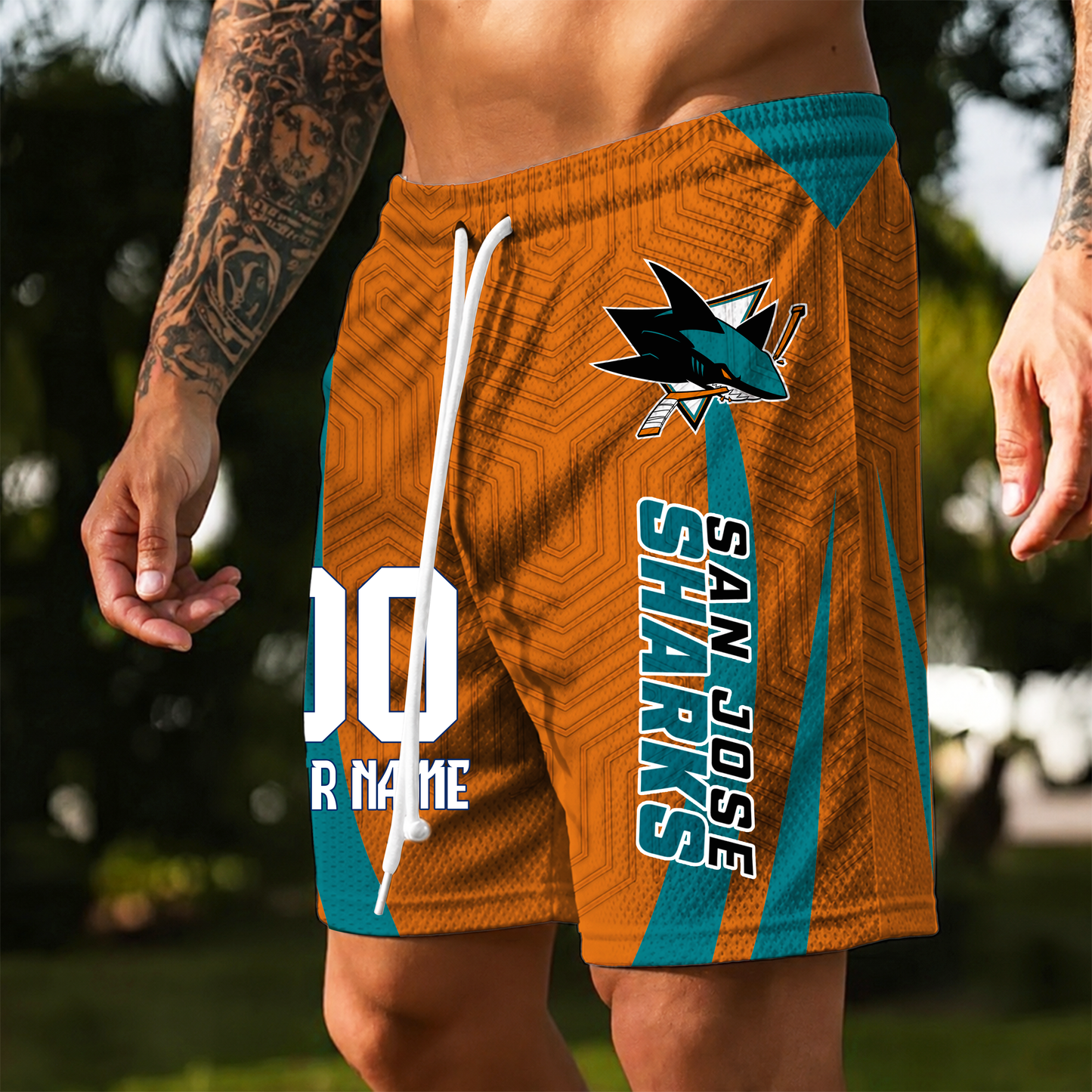 PREMIUM NHL X SJS Personalized Short Pants For Summer Holiday NDT VHM 150526