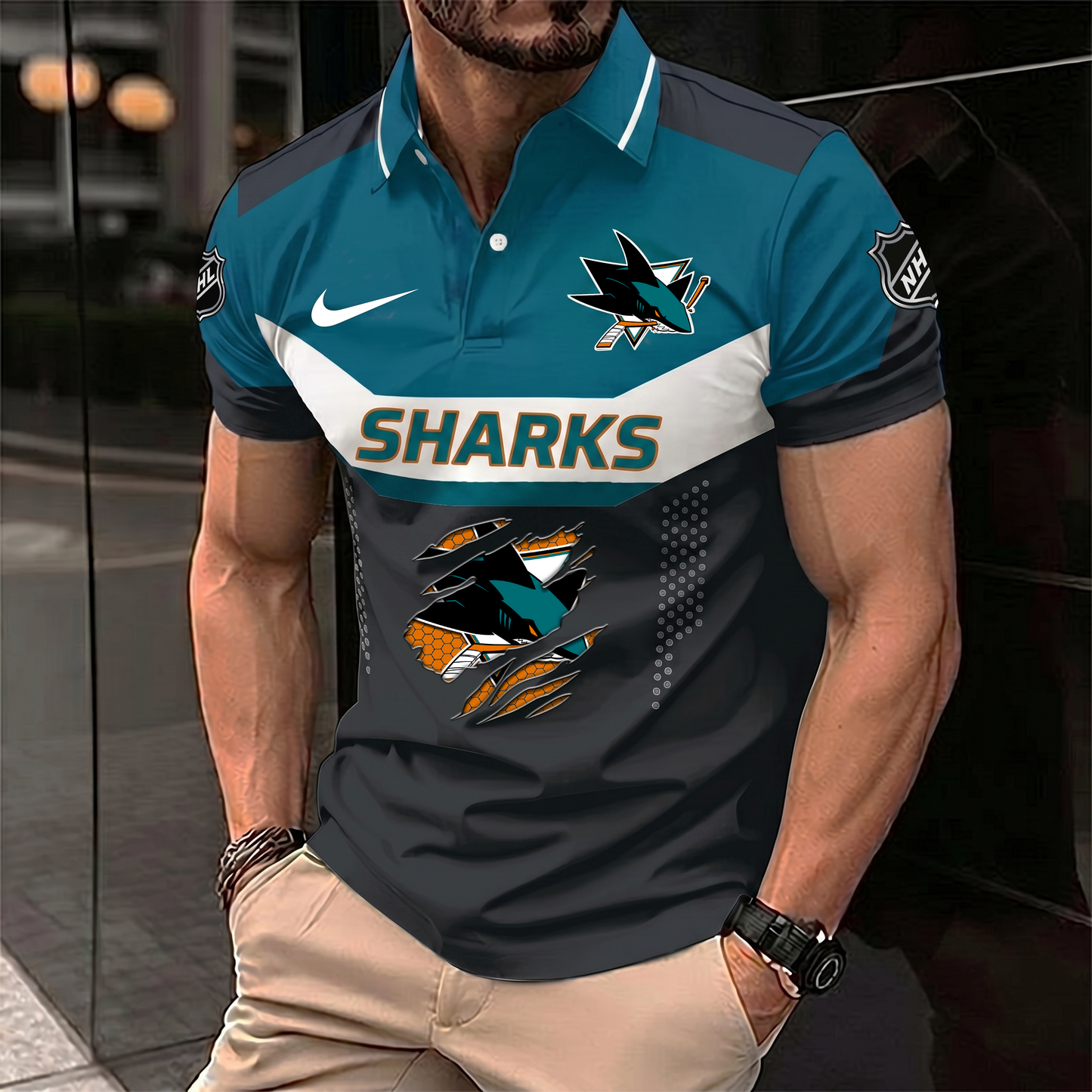 PREMIUM NHL X SJS SHIRT FOR SUMMER HOLIDAY NDT VHM 140526