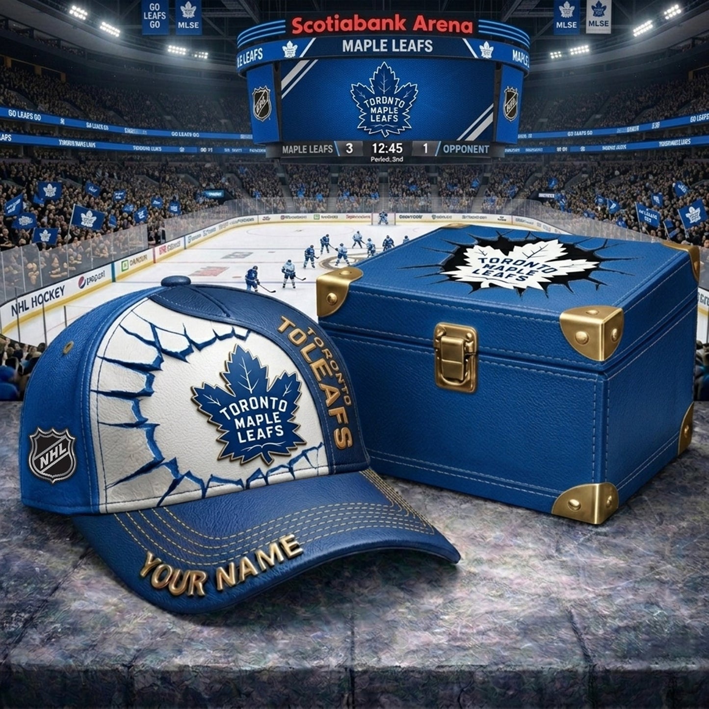 PREMIUM NHL X TML CRACK CUSTOM NAME HAT NDT NHM 140426