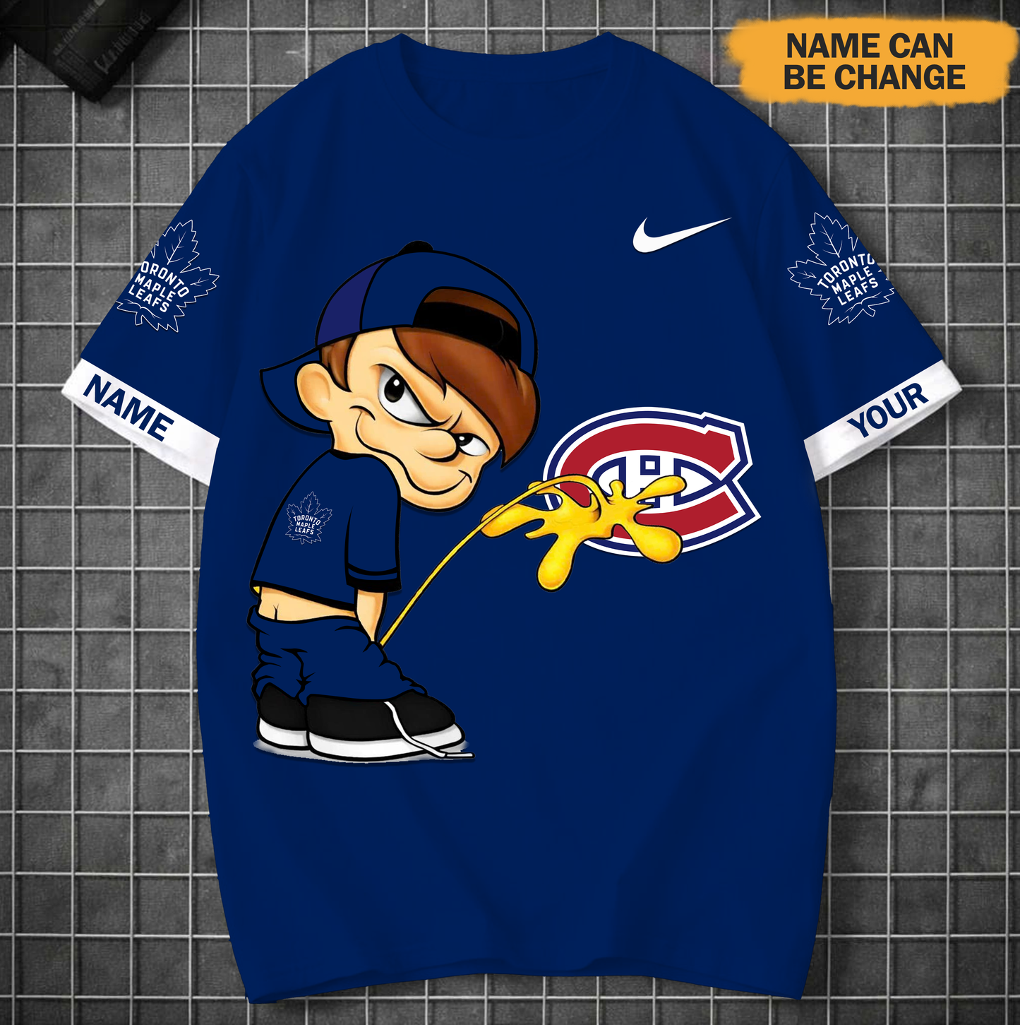 PREMIUM NHL X TML Funny Peeing Boy New Tshirt Custom Name NDT VHM 160426