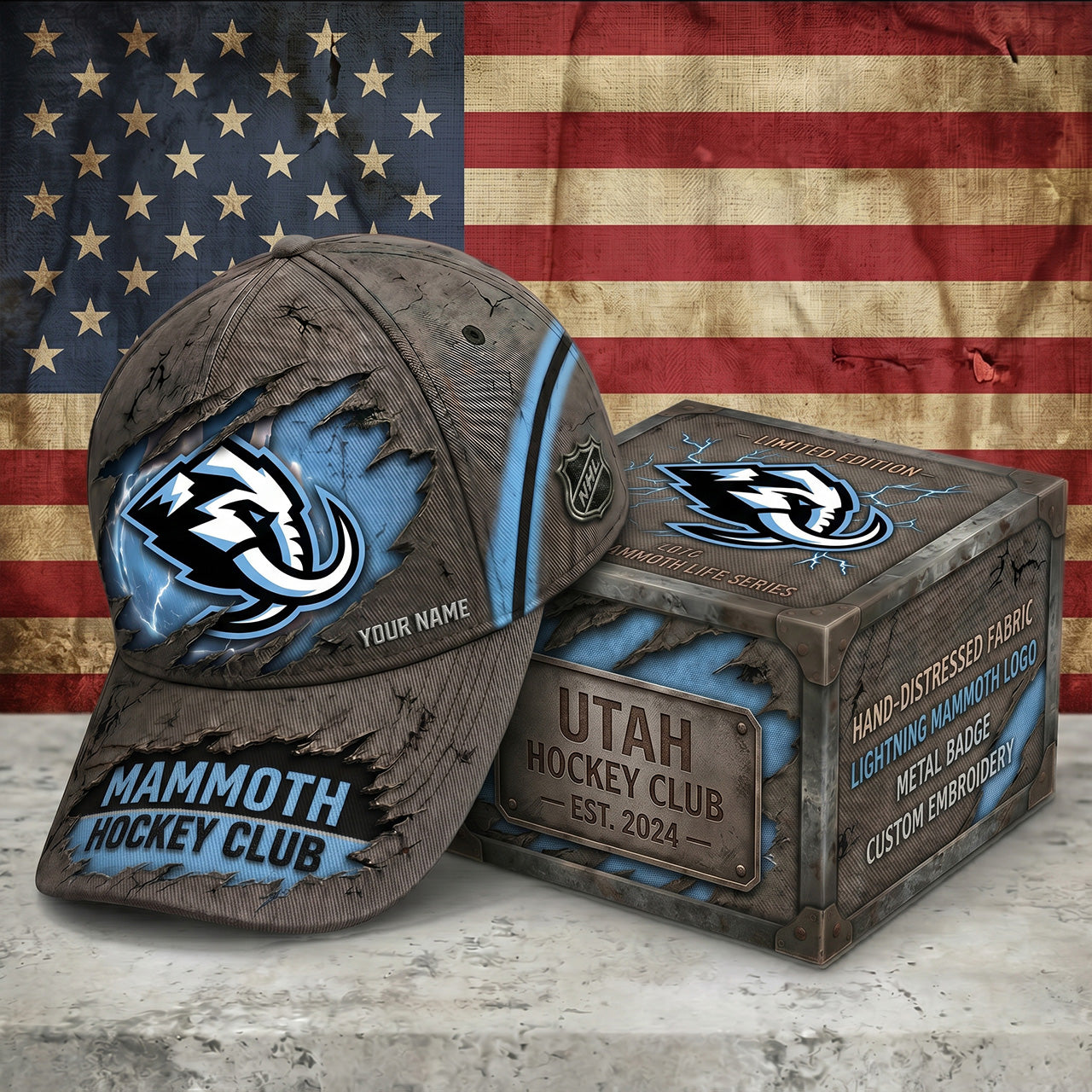 PREMIUM NHL X UM RETRO VINTAGE CUSTOM NAME HAT LIMIED EDITIONS NDT NTN 190526