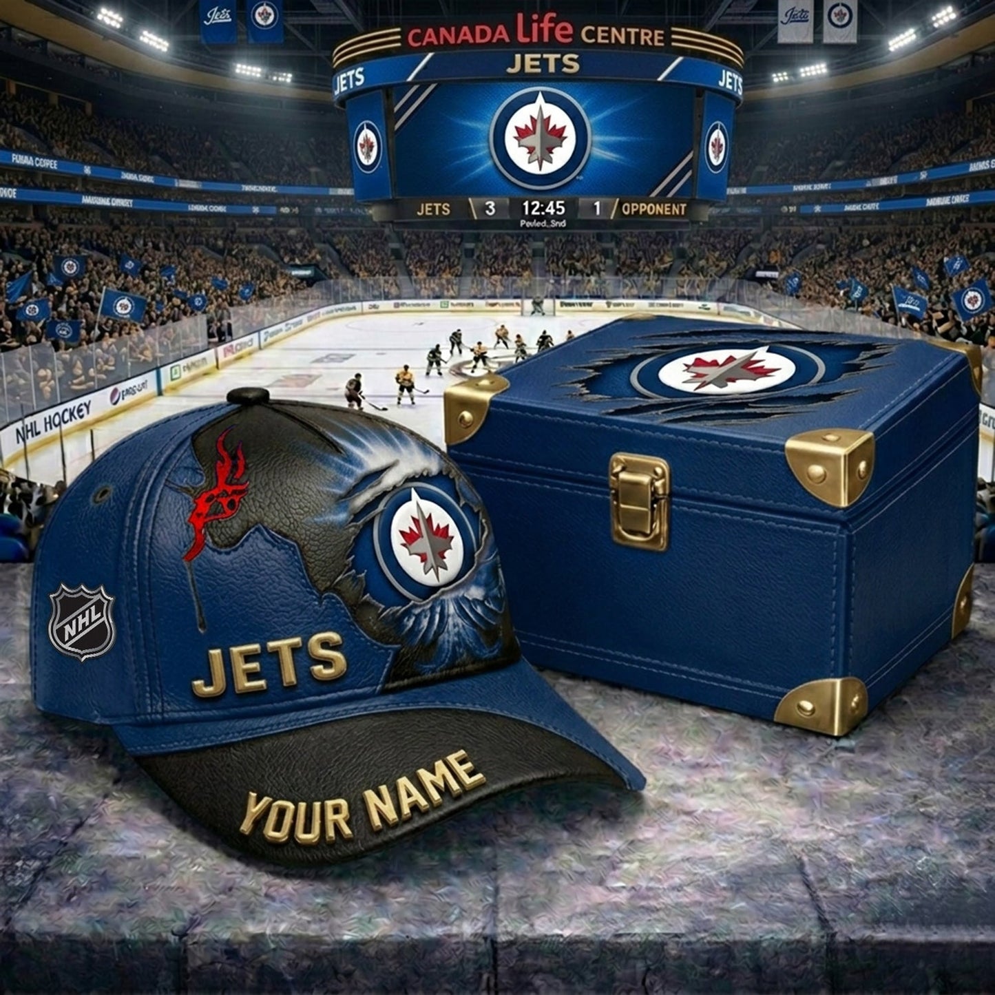 PREMIUM NHL X WJ JESUS CRACK CUSTOM NAME HAT V30 NDT NHM 140526