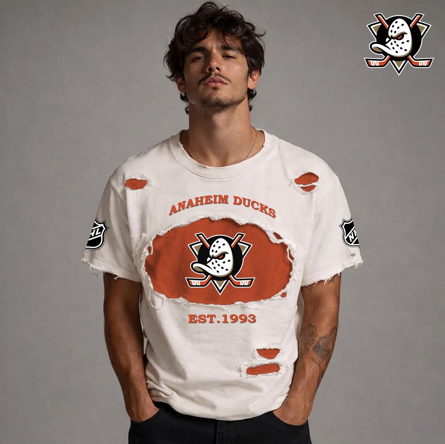 PREMIUM NHL x AD RETRO WASH SHIRT NDT NTN 080426